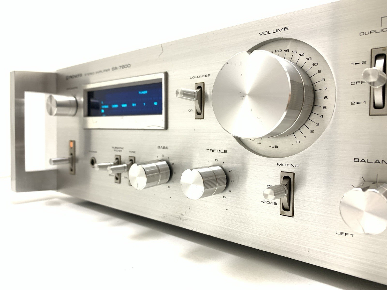 PIONEER SA 7800 RACK Stereo Amplifier 130 W RMS Blue Line Vintage 1979 WORK GOOD