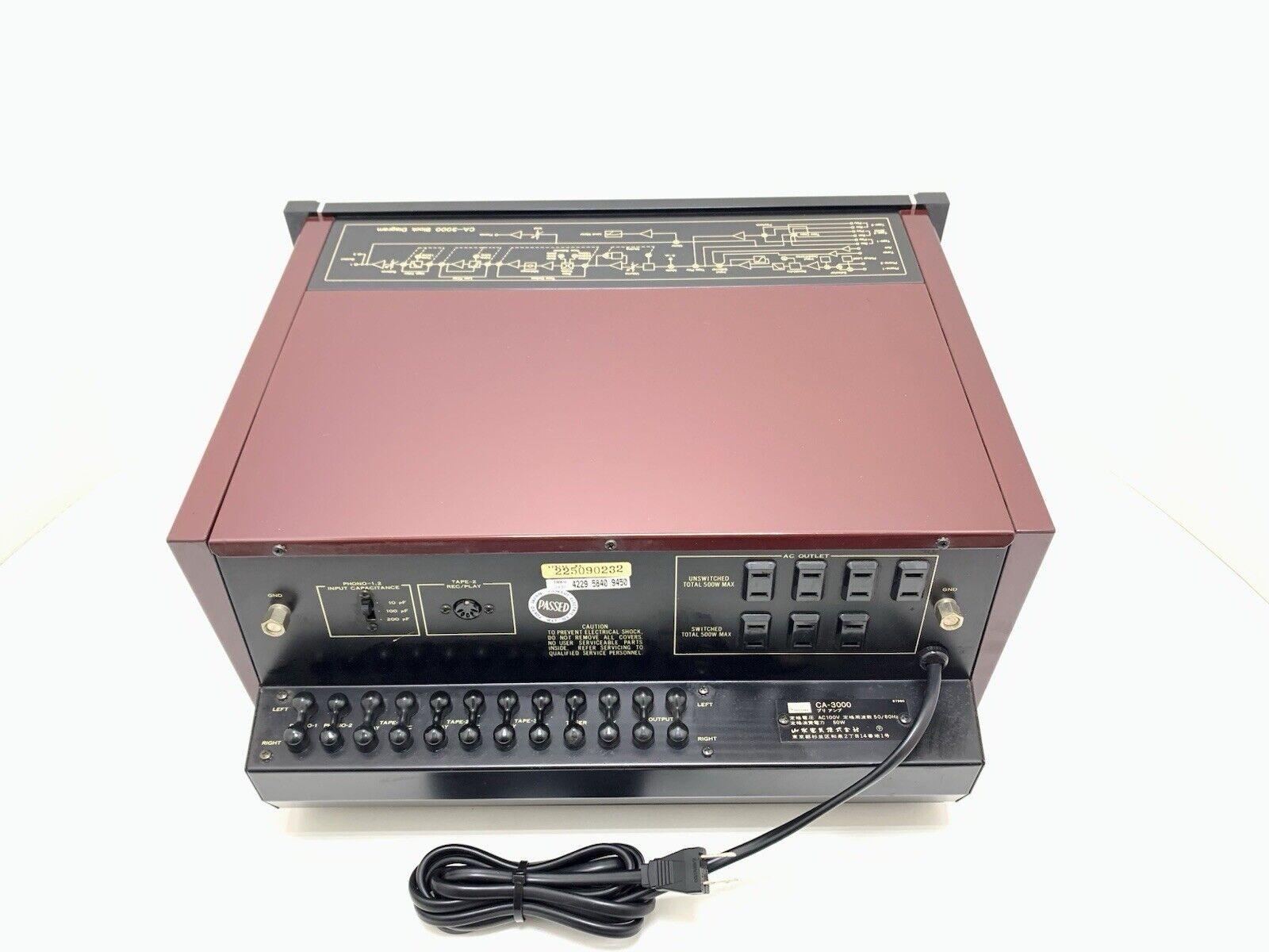 SANSUI CA 3000 Stereo Pre Amplifier Vintage 1975 High End WORK PERFECT Good Look