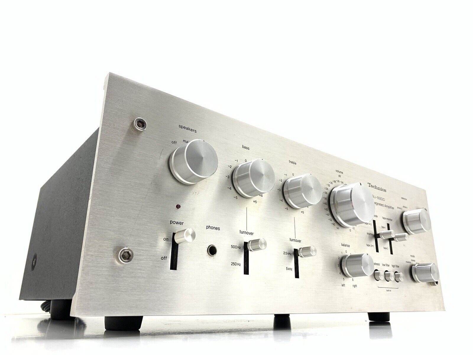 TECHNICS SU 8200 Stereo Amplifier WORK 65 + 65 Watts RMS Vintage 1975 GOOD LOOK