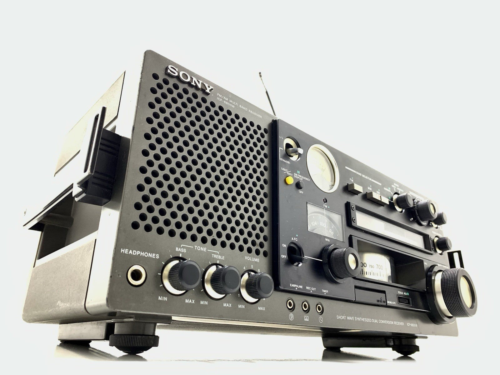 Sony ICF 6800W World Band Receiver Professional Radio Multiband Vintag Work Good