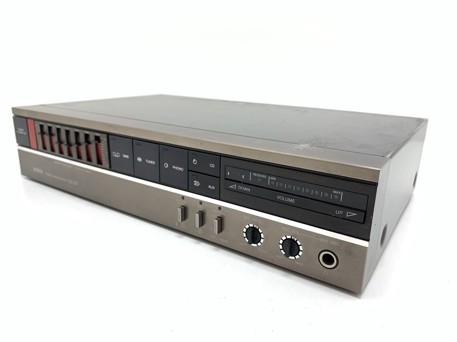 AIWA GX-110 Stereo Pre Amplifier Vintage with Equalizer Vintage 1984 GOOD LOOK