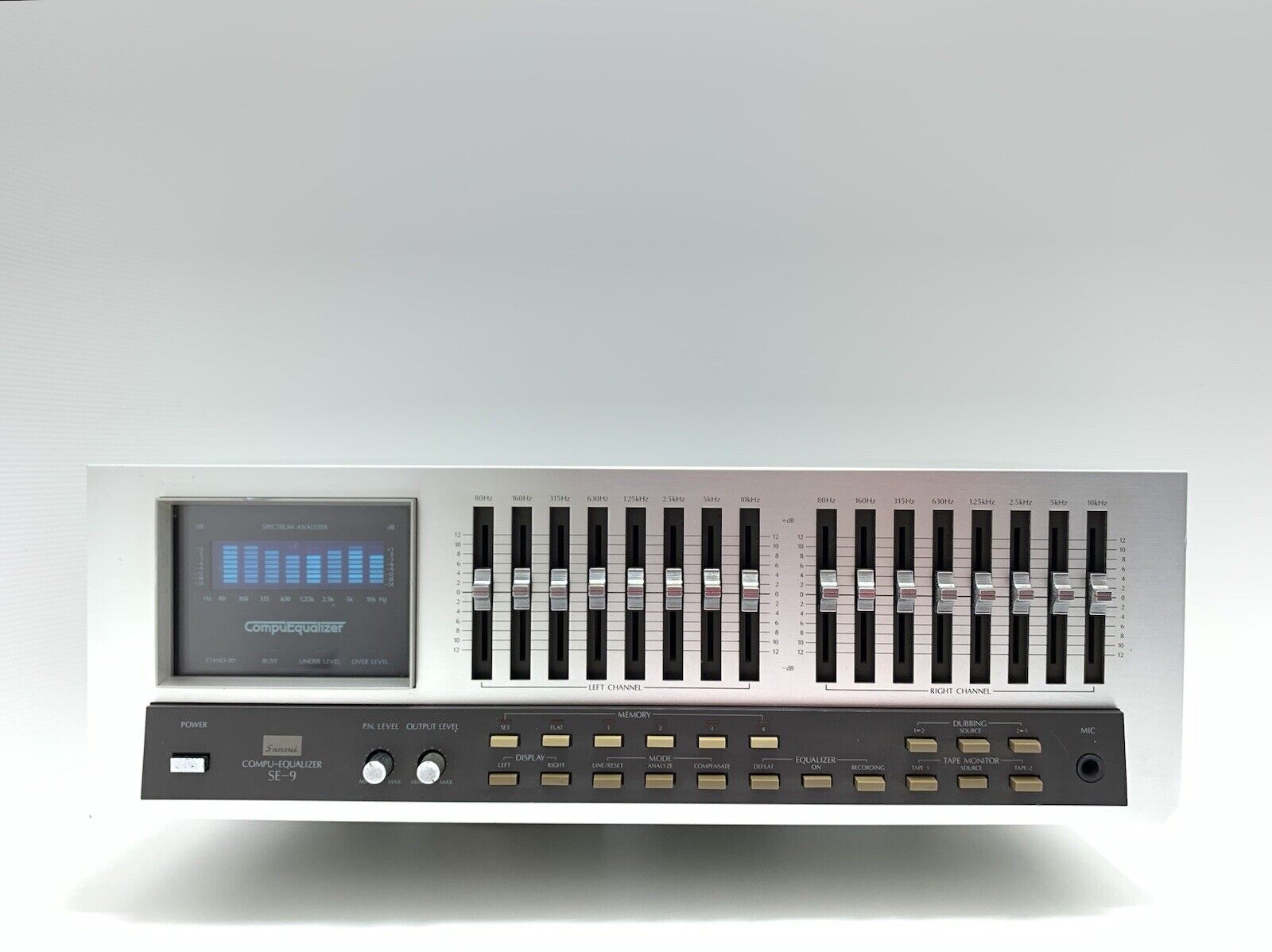 SANSUI SE-9 Stereo Graphic Computer Equalizer Spectrum Analyzer WORK Good Look