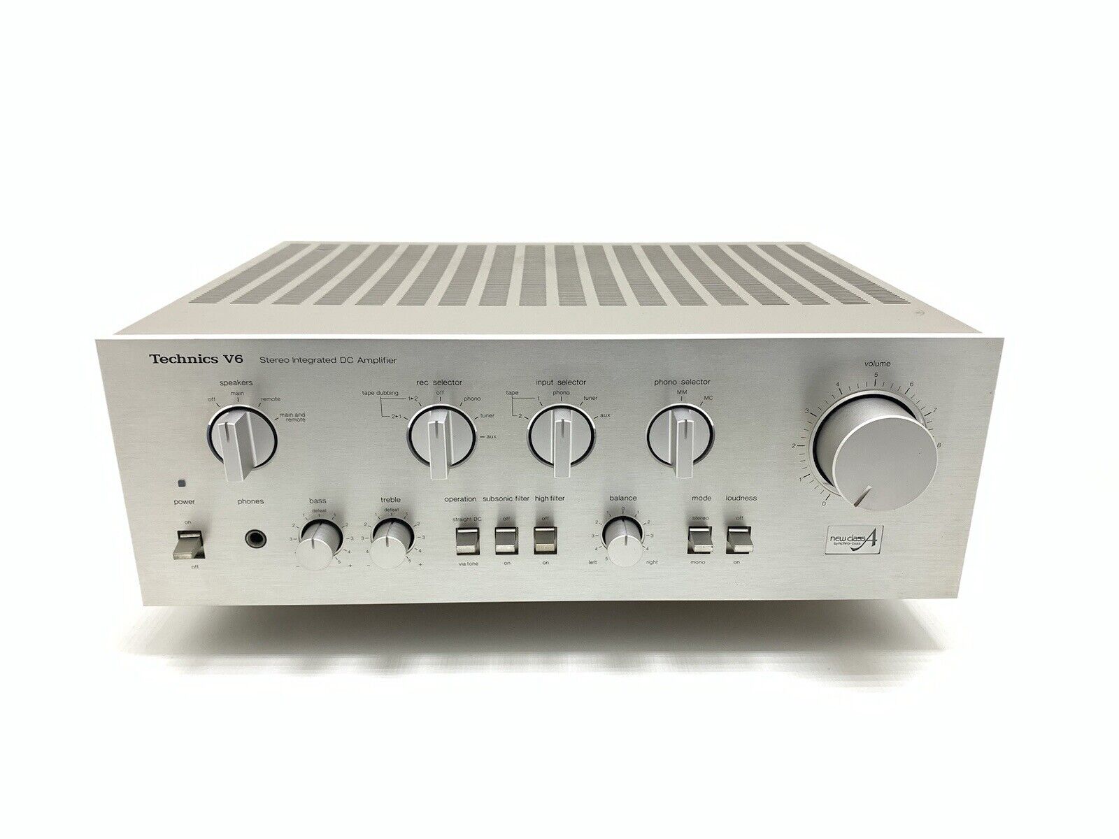 TECHNICS SU-V6 Stereo Integrated Amplifier 70+70WRMS Vintage 1980 Work GOOD LOOK