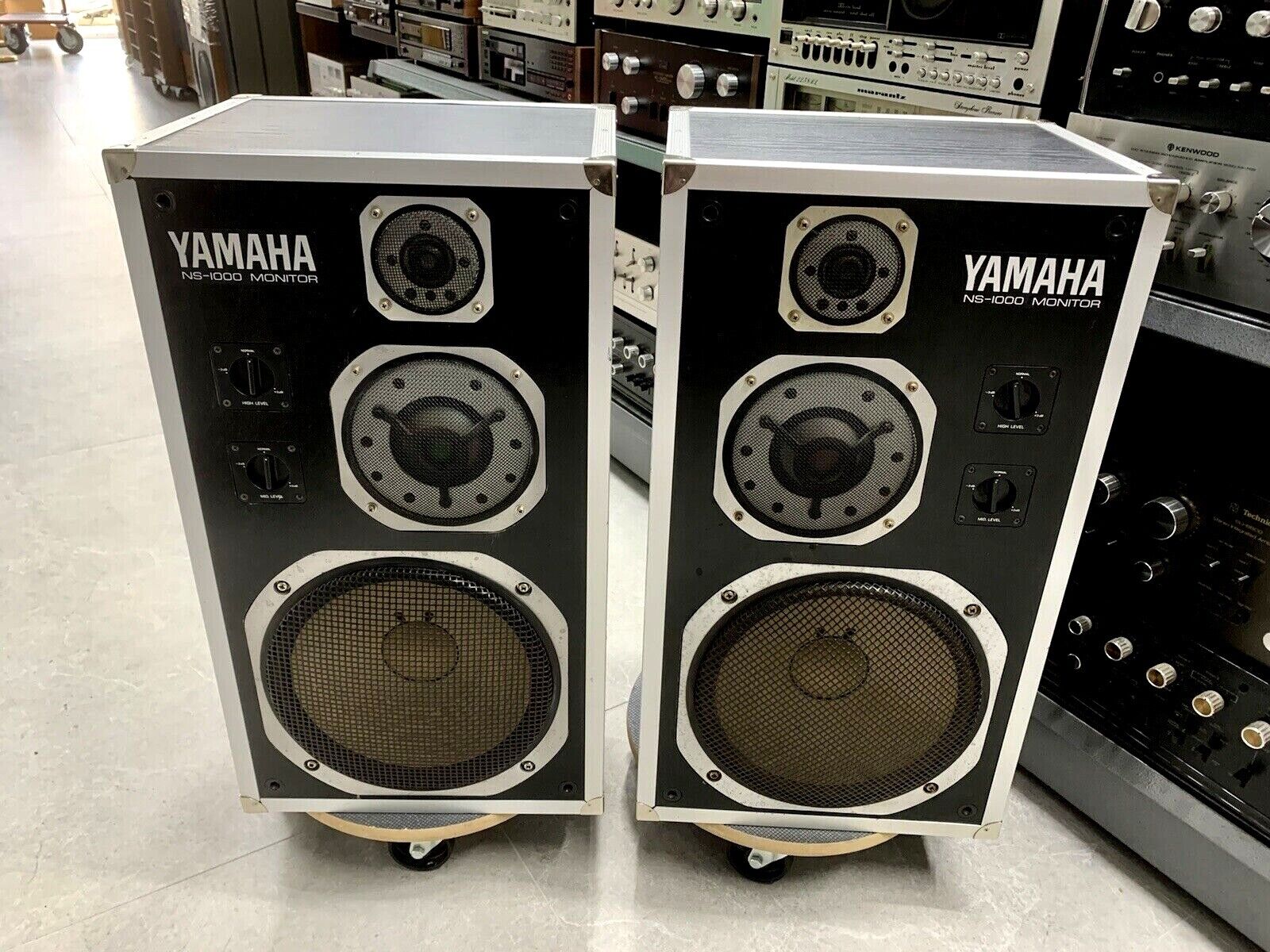 YAMAHA NS-1000M LEGENDARY Studio Monitor Speaker Vintage 1977 Original WORK Good