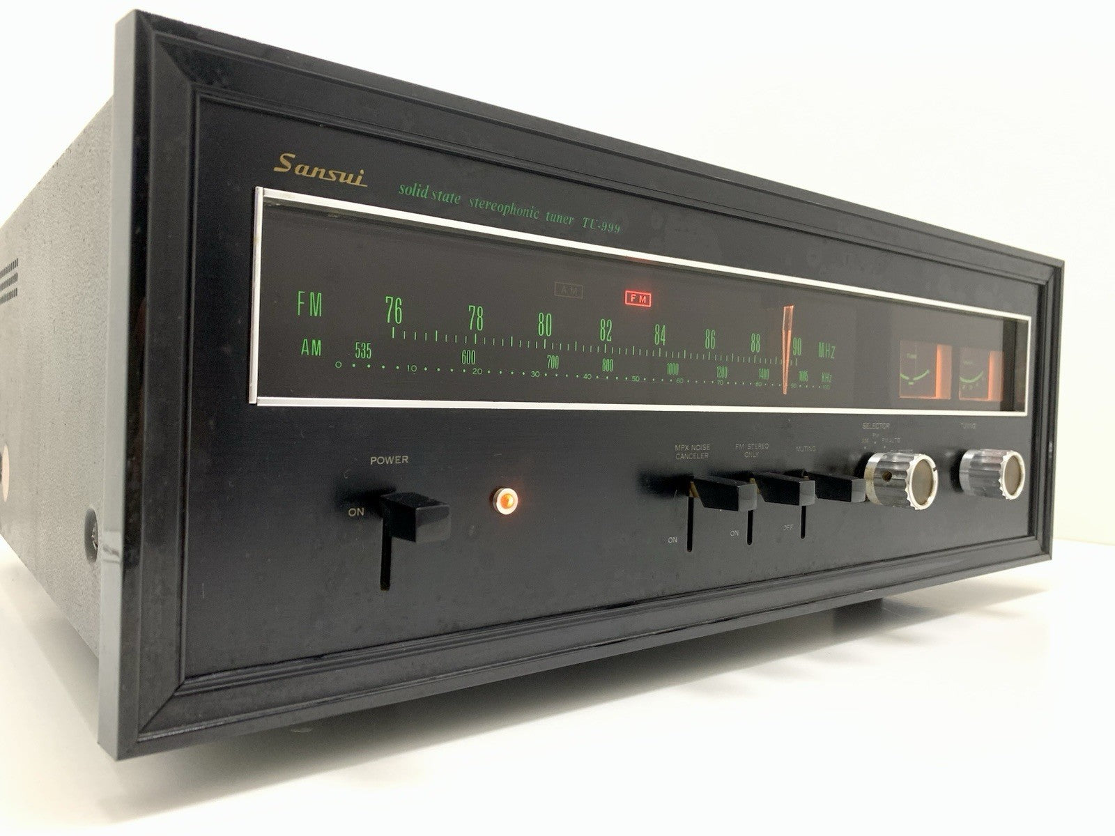 SANSUI TU 999 AM/FM Stereo Tuner Vintage 1970 High End From Japan WORK Good Look