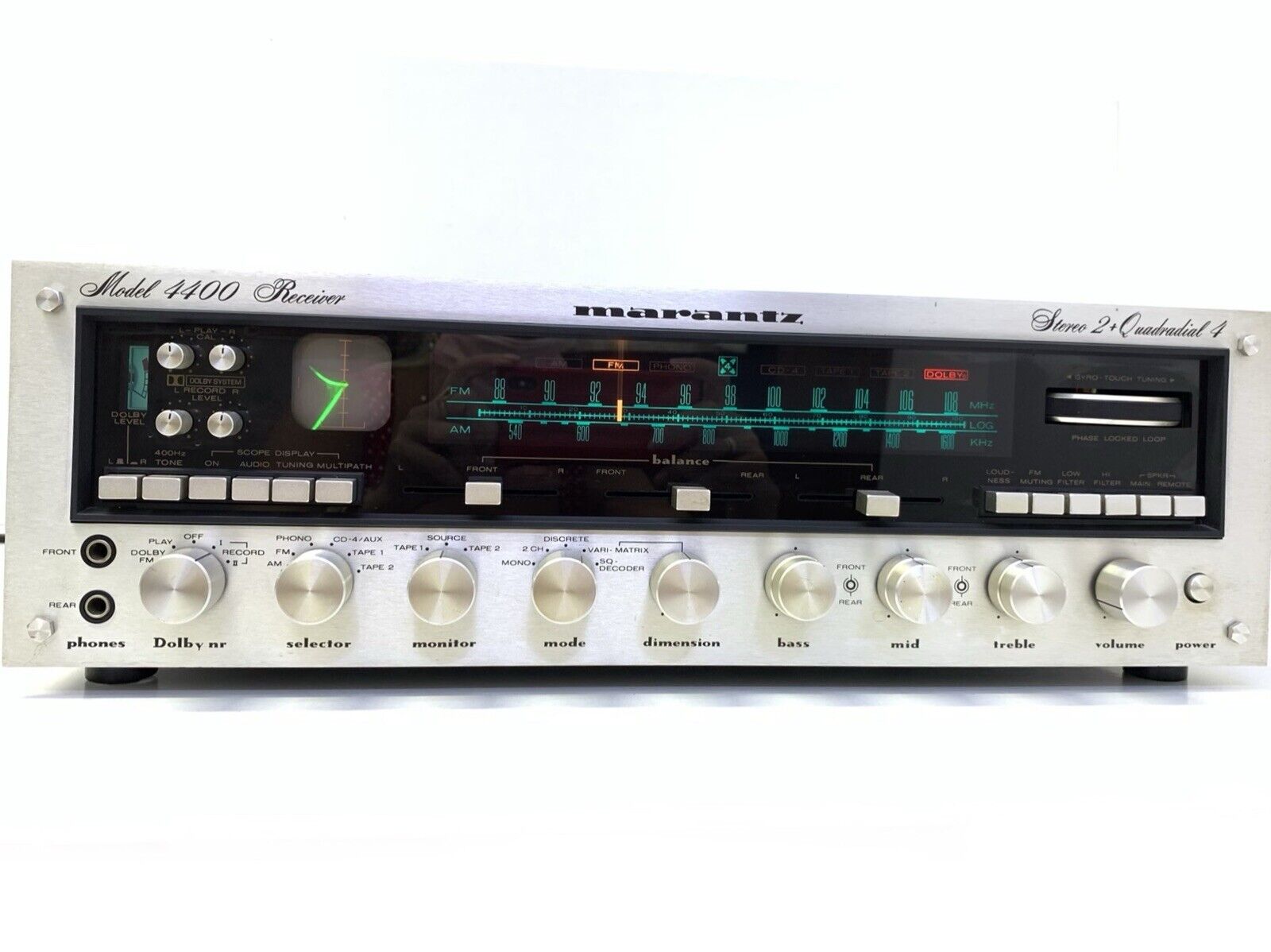 MARANTZ 4400 Stereo Quadradial Receiver 250Watts RMS Vintage 1976 RARE Good Look