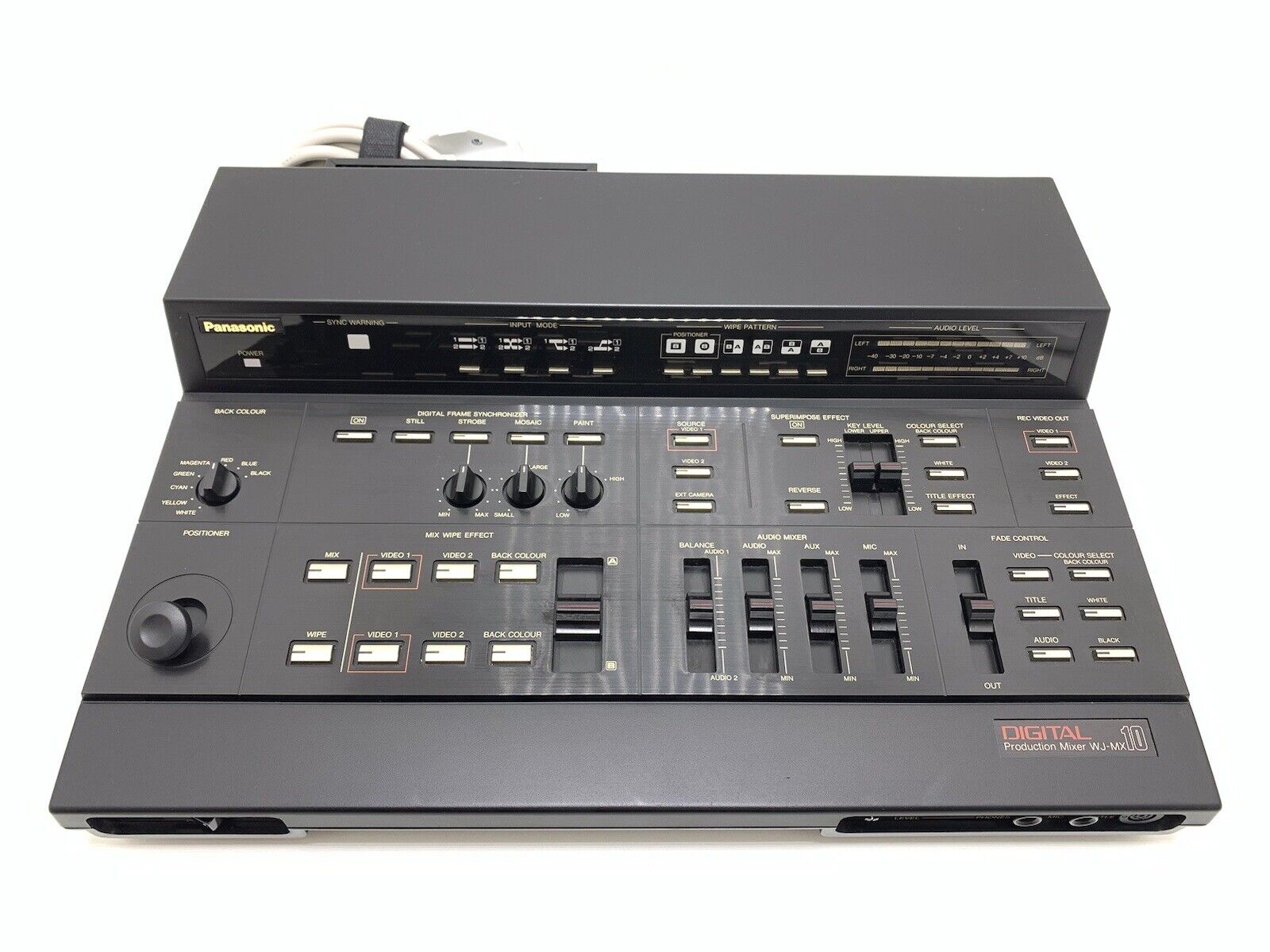 PANASONIC WJ-MX 10 Audio & Video Digital Production Mixer Vintage WORK Good Look