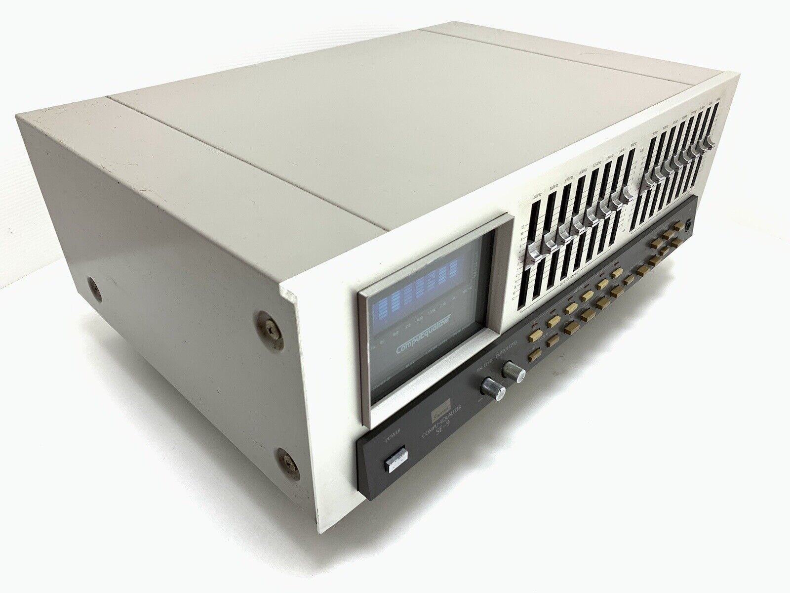 SANSUI SE-9 Stereo Graphic Computer Equalizer Spectrum Analyzer WORK Good Look