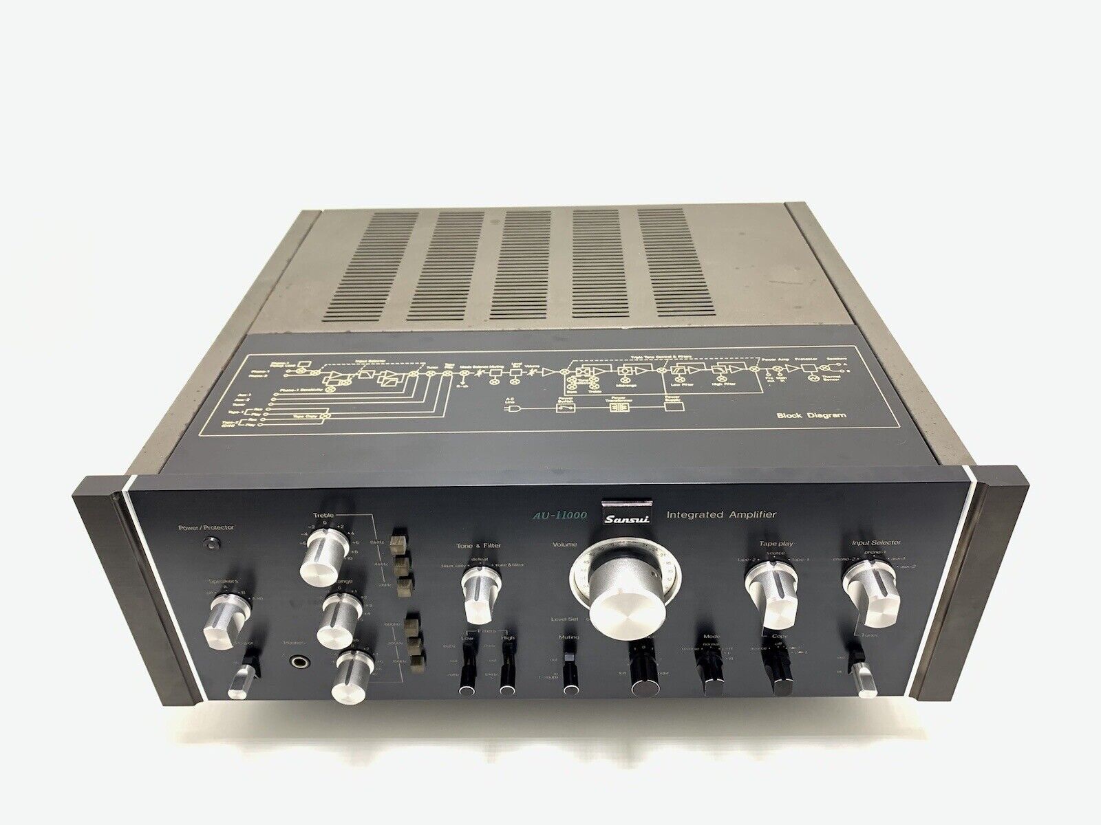 SANSUI AU 11000 RARE Integrated Stereo Amplifier 220W RMS Vintage 1975 GOOD LOOK