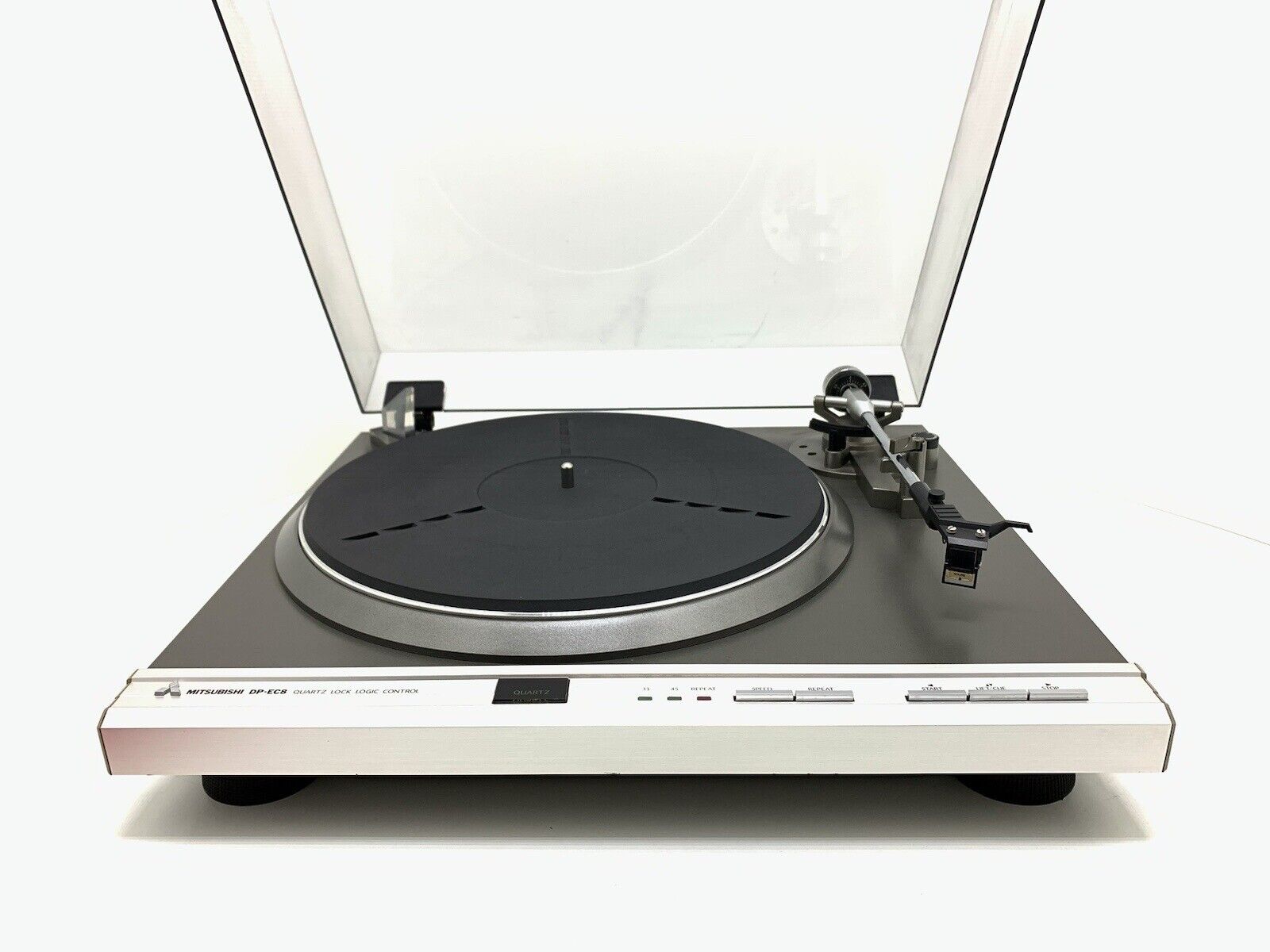 MITSUBISHI DP EC8 Quartz Logic Automatic Turntable Vintage 1981 Work Good Look