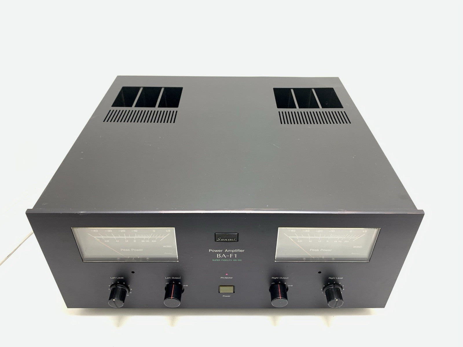 SANSUI BA F1 Stereo Power Amplifier 2X 110 Watts RMS Vintage 1979 WORK Good Look