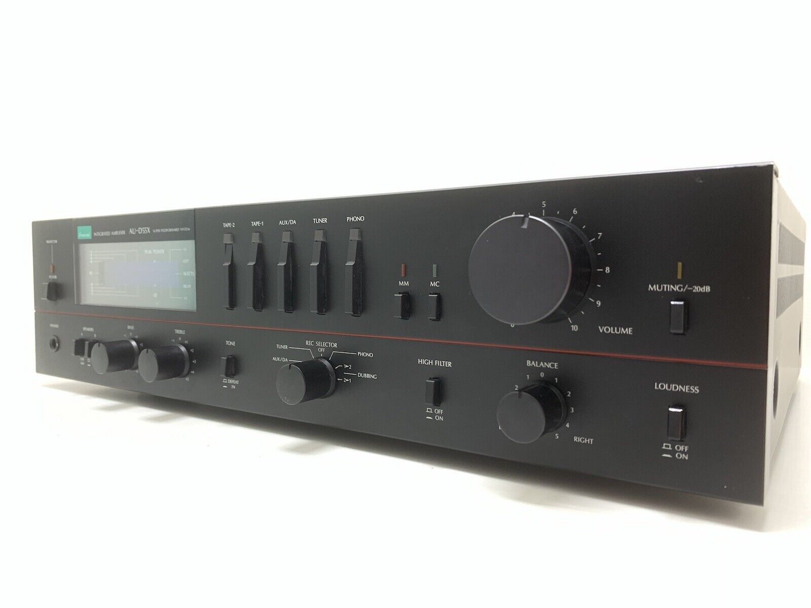 SANSUI AU-D55X Integrated Stereo Amplifier 140 Watts RMS Vintage 1983 Good Look