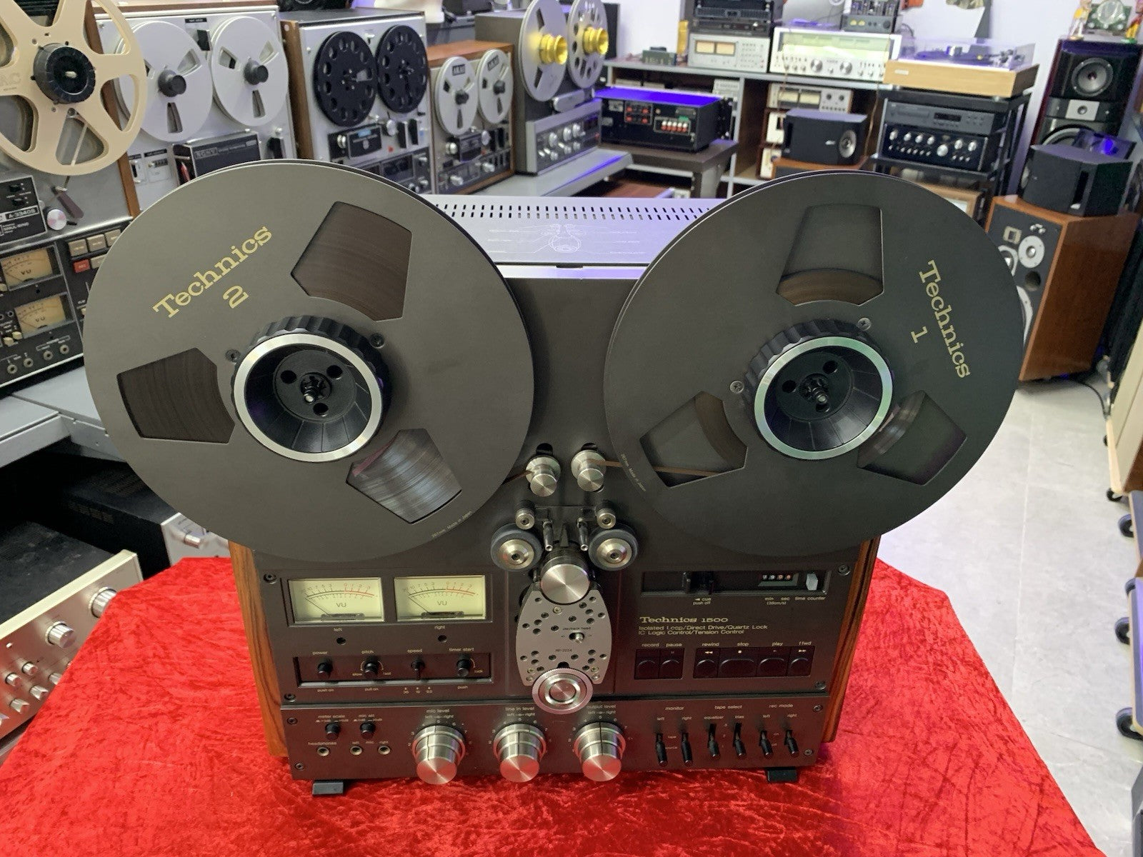 TECHNICS RS 1506U Reel to Reel 2&4 Track 10" Tape WORK w/Original BOX LIKE NEW