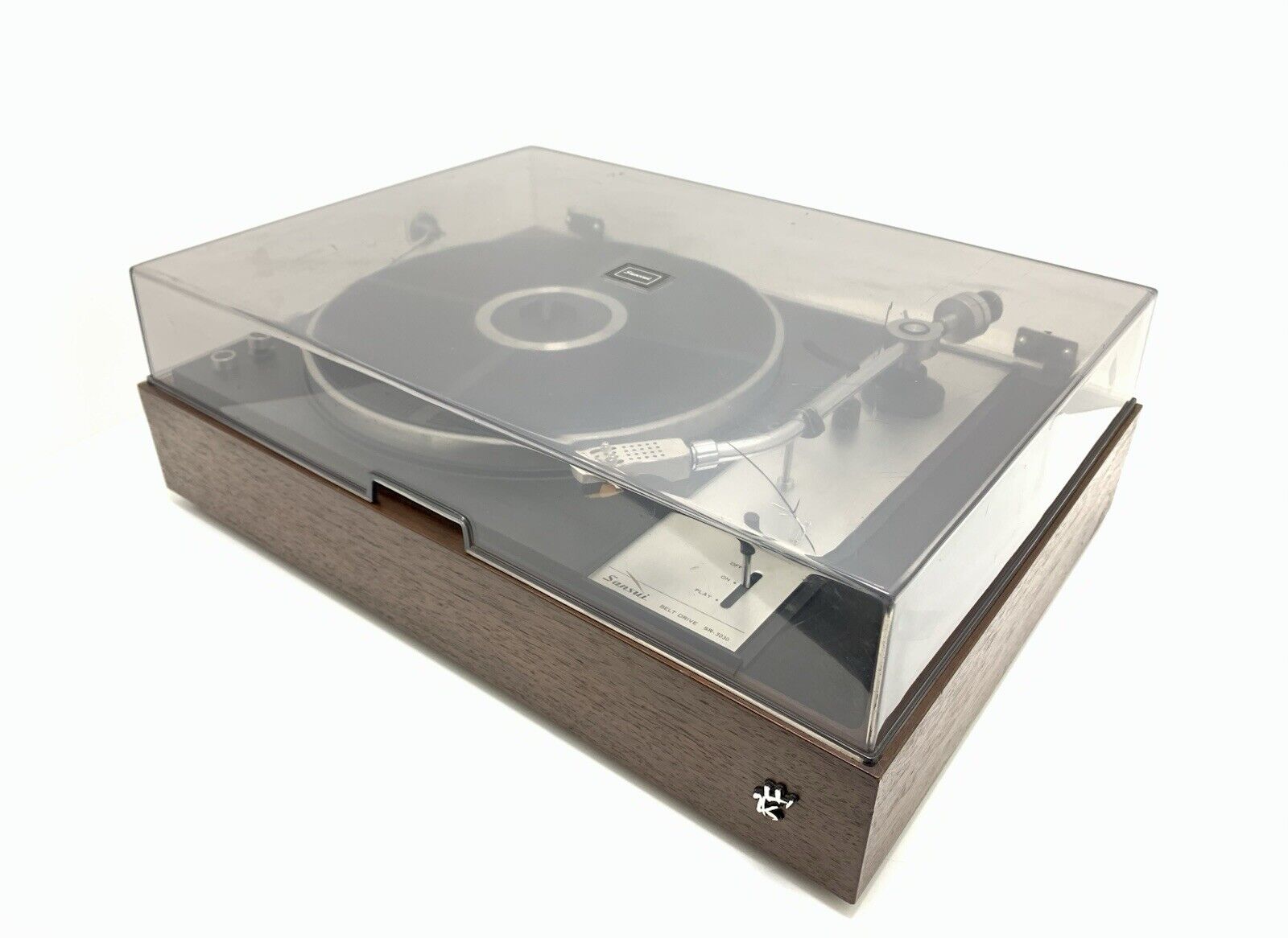 SANSUI SR 3030 Turntable 2 Speed Belt Drive Hi Fi Vintage 1973 Work Good Look