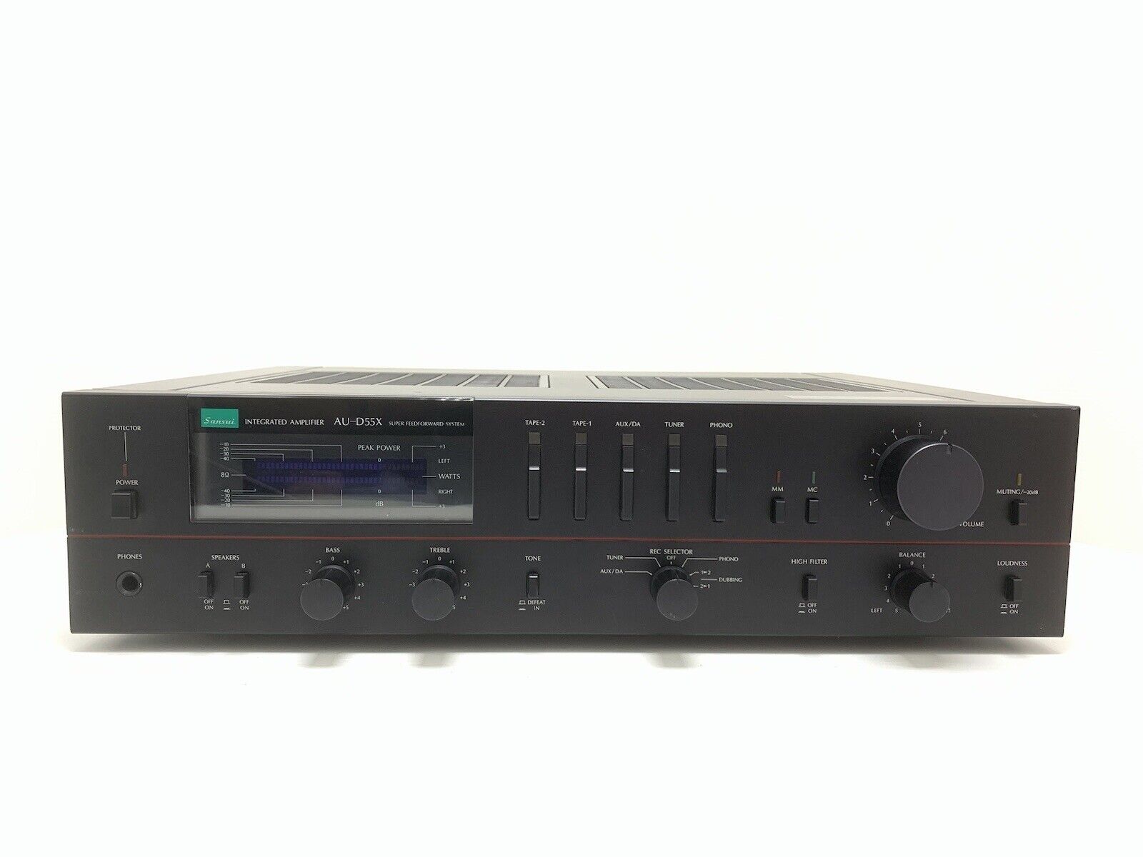 SANSUI AU-D55X Integrated Stereo Amplifier 140 Watts RMS Vintage 1983 Good Look