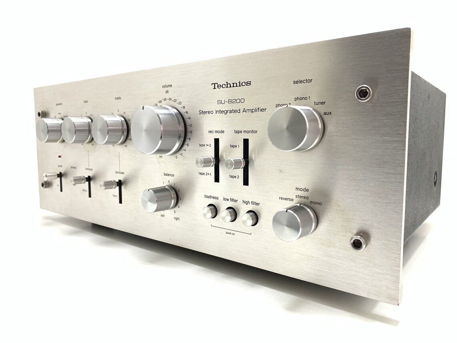 TECHNICS SU 8200 Stereo Amplifier WORK 65 + 65 Watts RMS Vintage 1975 GOOD LOOK