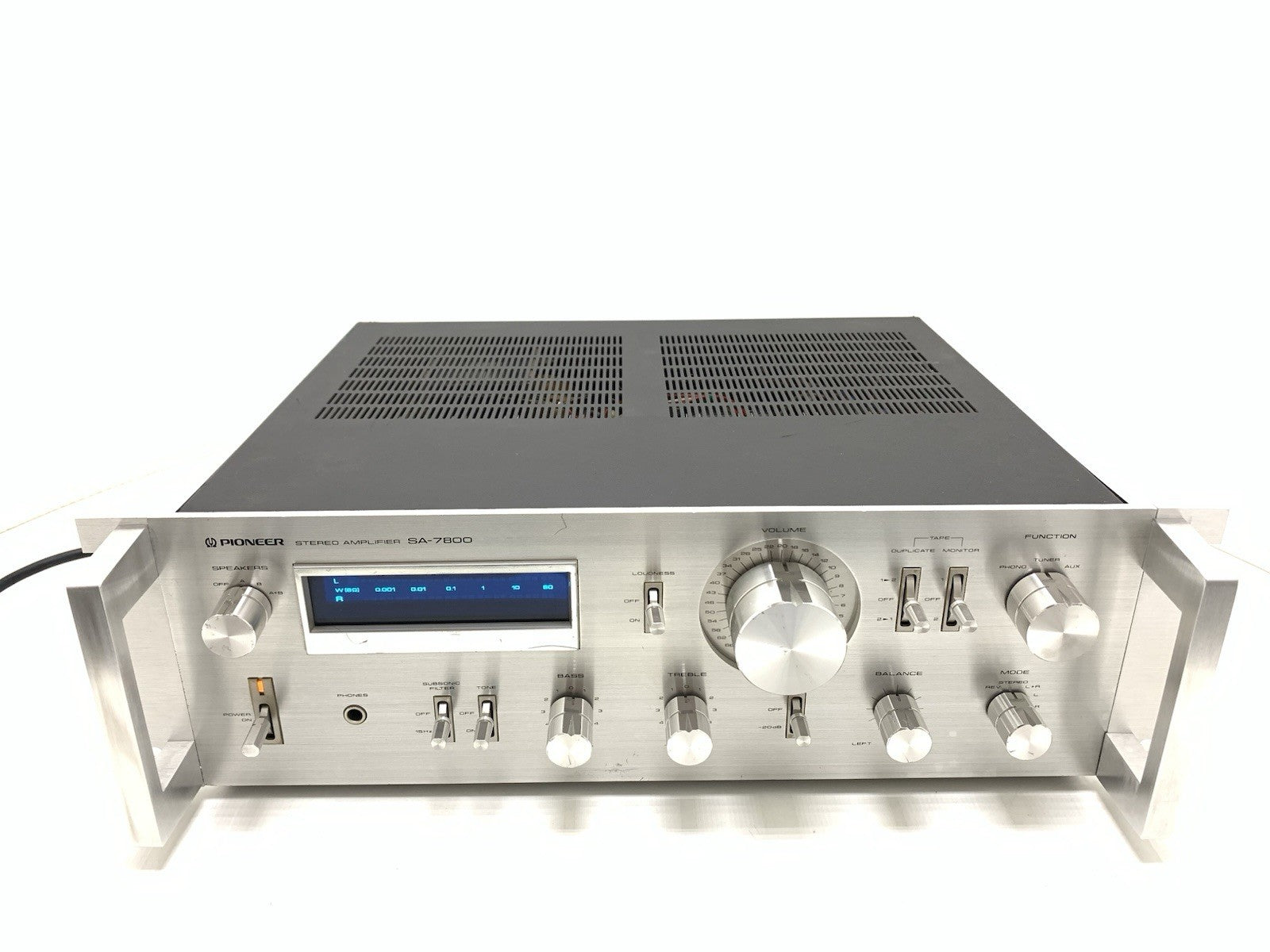 PIONEER SA 7800 RACK Stereo Amplifier 130 W RMS Blue Line Vintage 1979 WORK GOOD