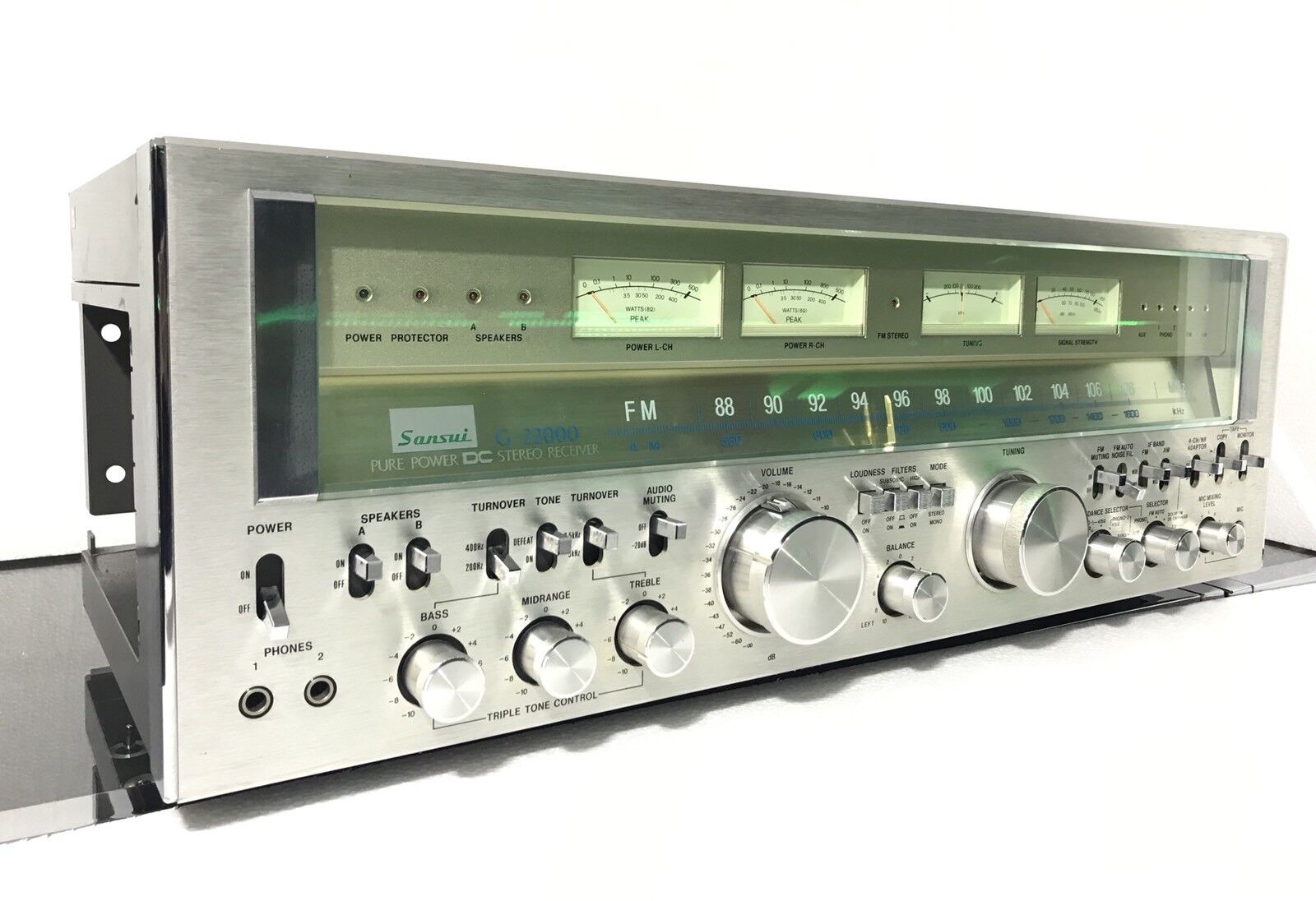 SANSUI G 22000 Stereo Receiver 220+220 Watts RMS Vintage 1978 Working Good Look