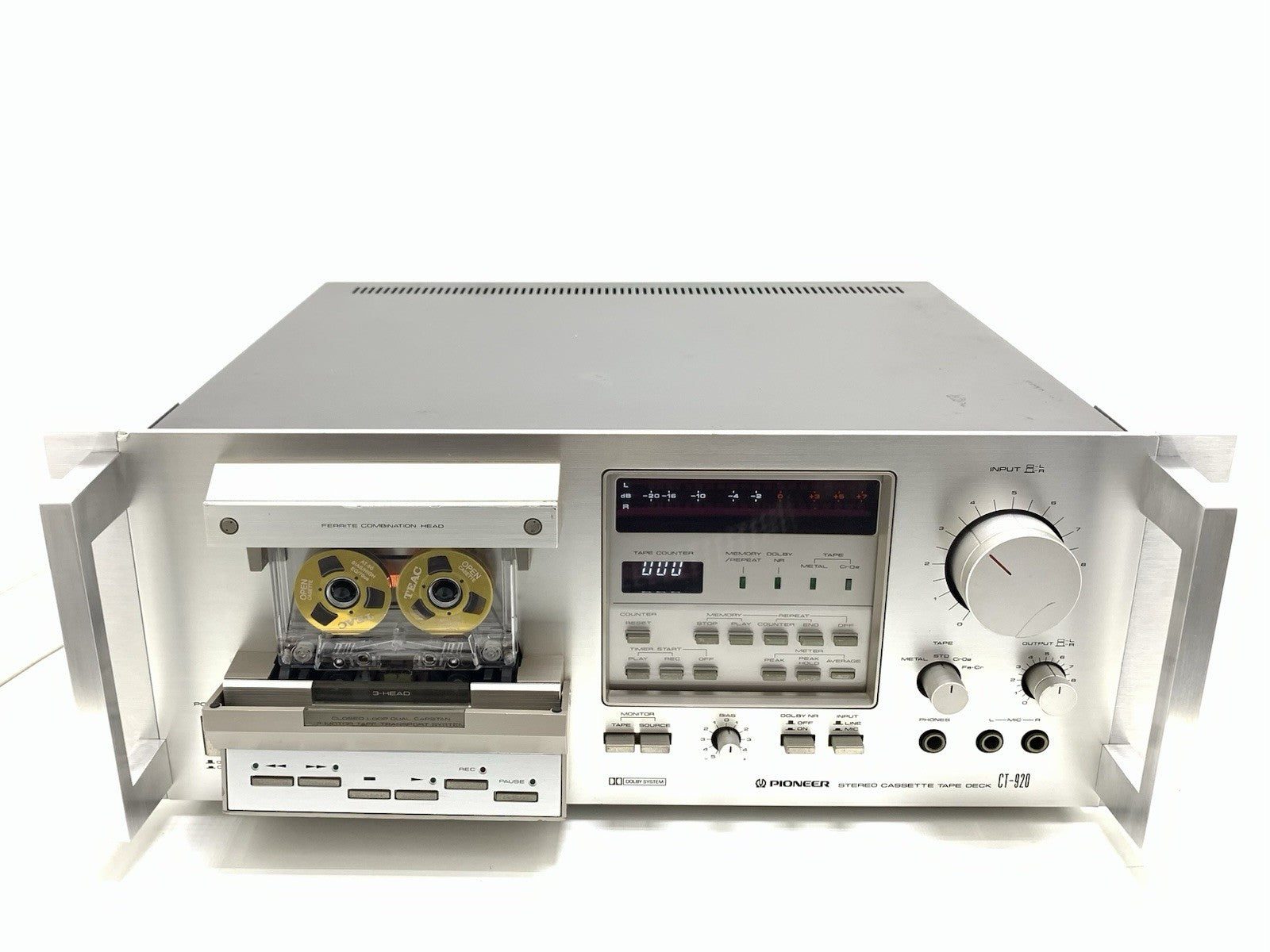 PIONEER CT 920 ( CT-F950 ) RACK 3 Head Stereo Tape Deck Cassette 1979 WORK GOOD