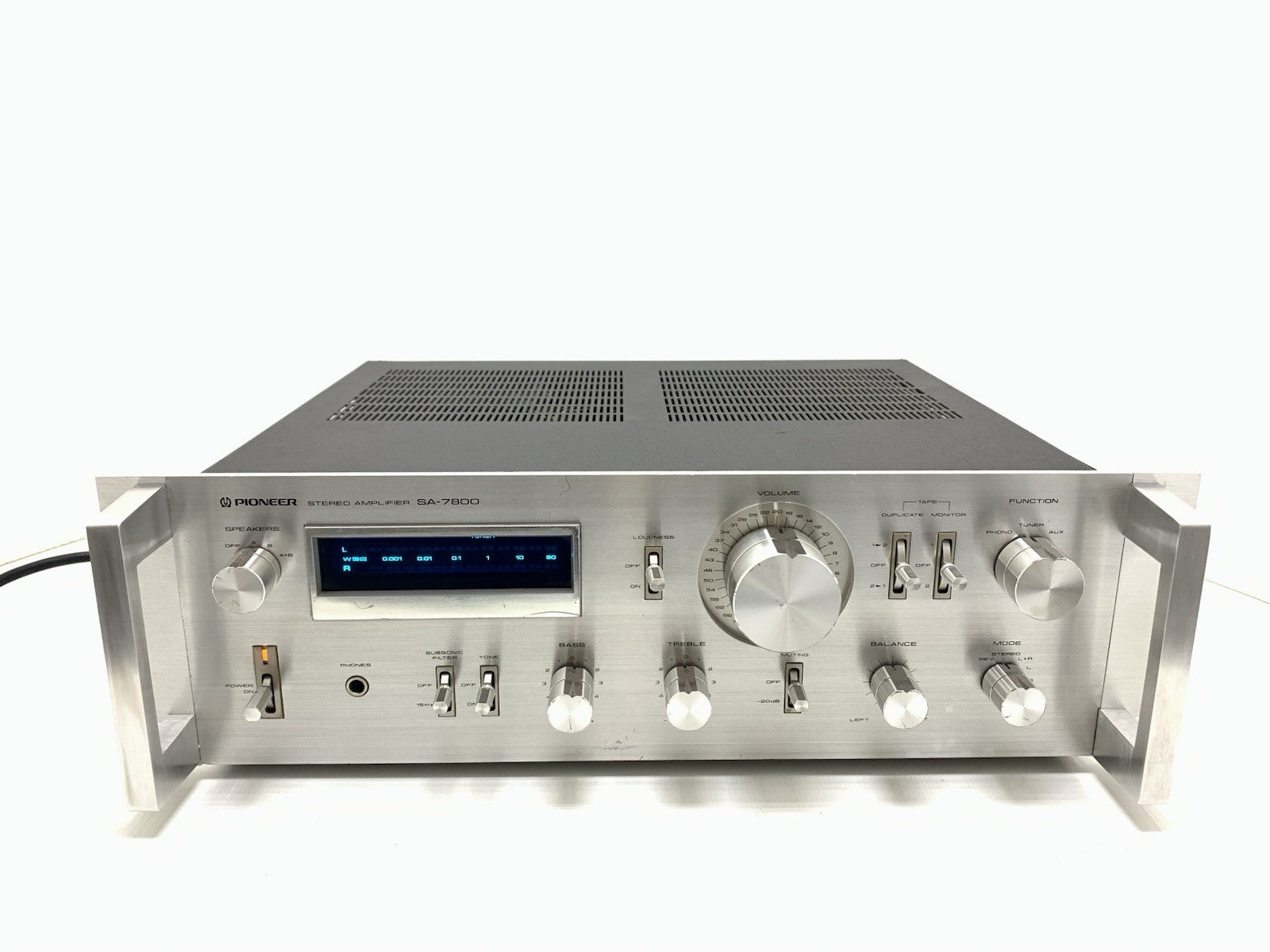 PIONEER SA 7800 RACK Stereo Amplifier 130 W RMS Blue Line Vintage 1979 WORK GOOD