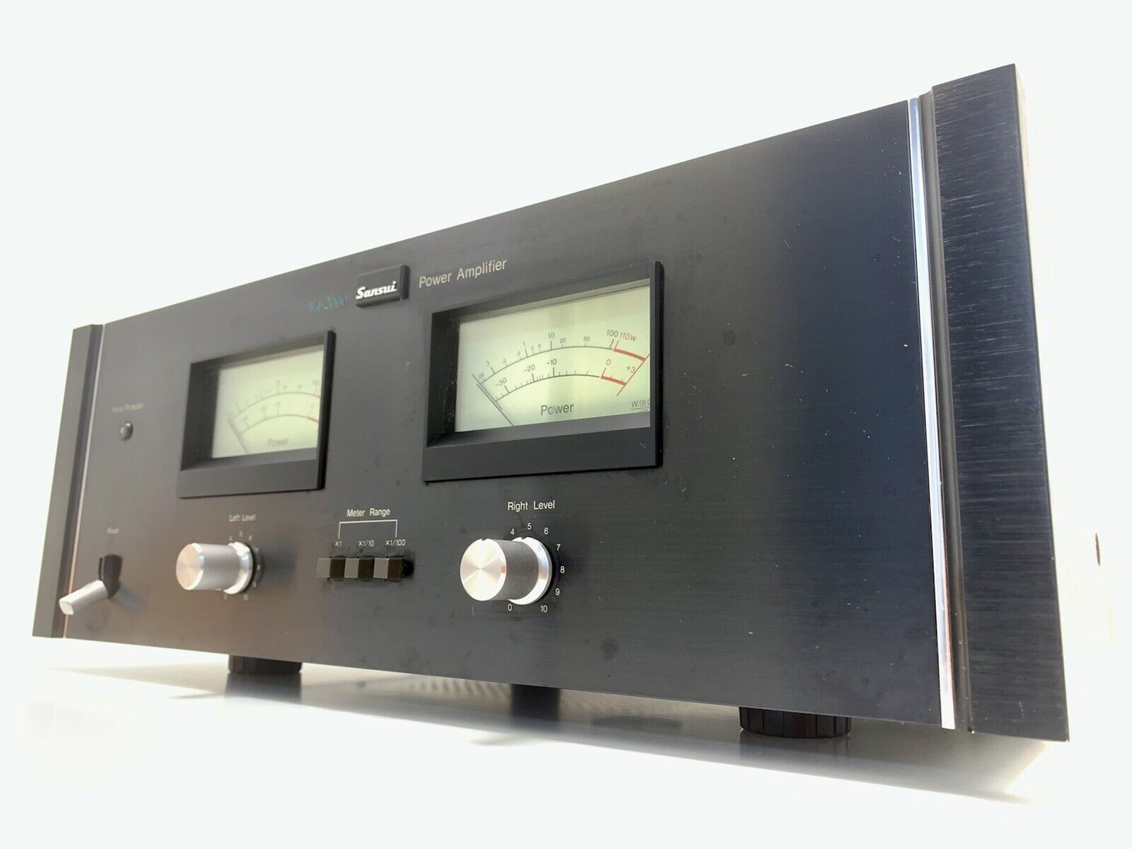 SANSUI BA-2000 Stereo Power Amplifier 220 WRMS Vintage 1977 Hi Fi WORK Good Look