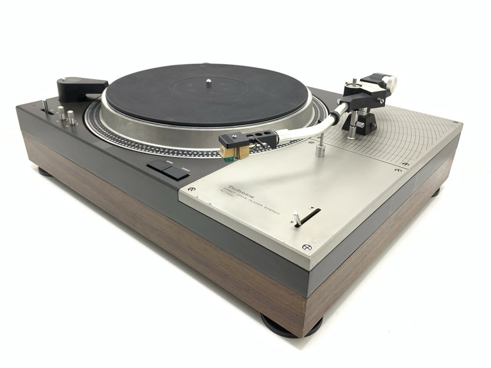 TECHNICS SL 1100 + Strobe SH-11L1l D. Drive Turntable Vintage 1972 WORK GoodLook