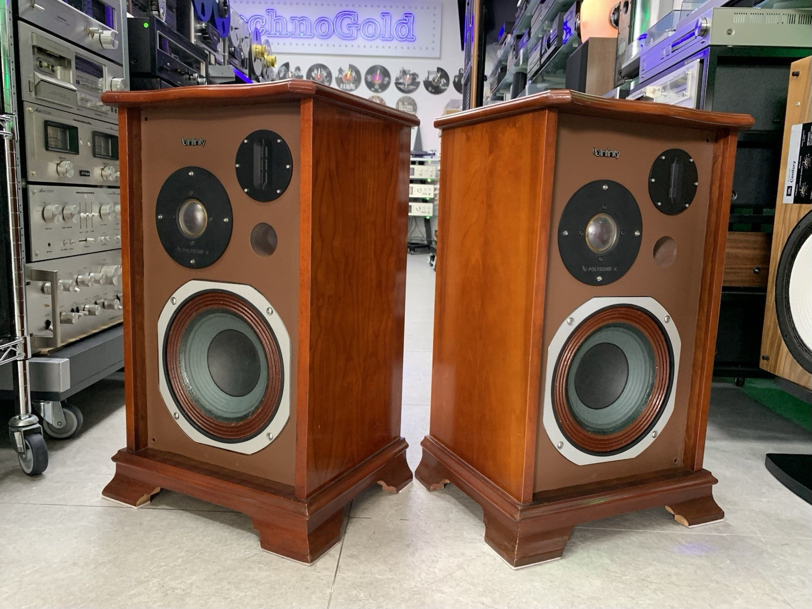 INFINITY RS 6000 EXCLUSIVE CUSTON New Box SPEAKERS 100W RMS 3 Way WORK GOOD LOOK