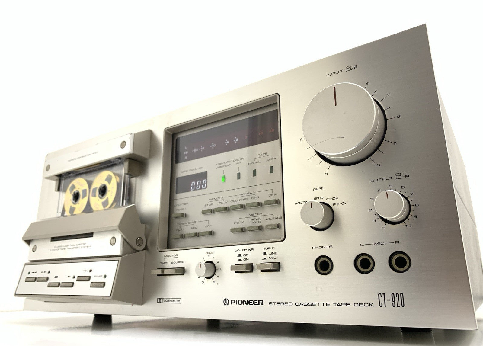 PIONEER CT 920 ( CT-F950 ) 3 Head Stereo Tape Deck Cassette 1979 WORK Good Look
