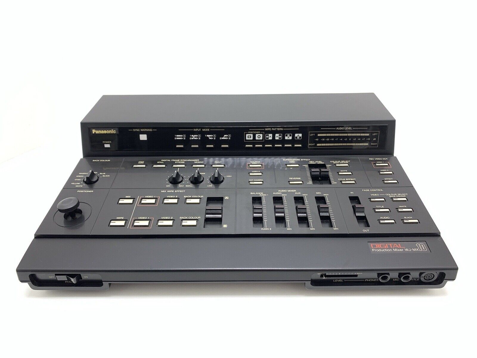 PANASONIC WJ-MX 10 Audio & Video Digital Production Mixer Vintage WORK Good Look