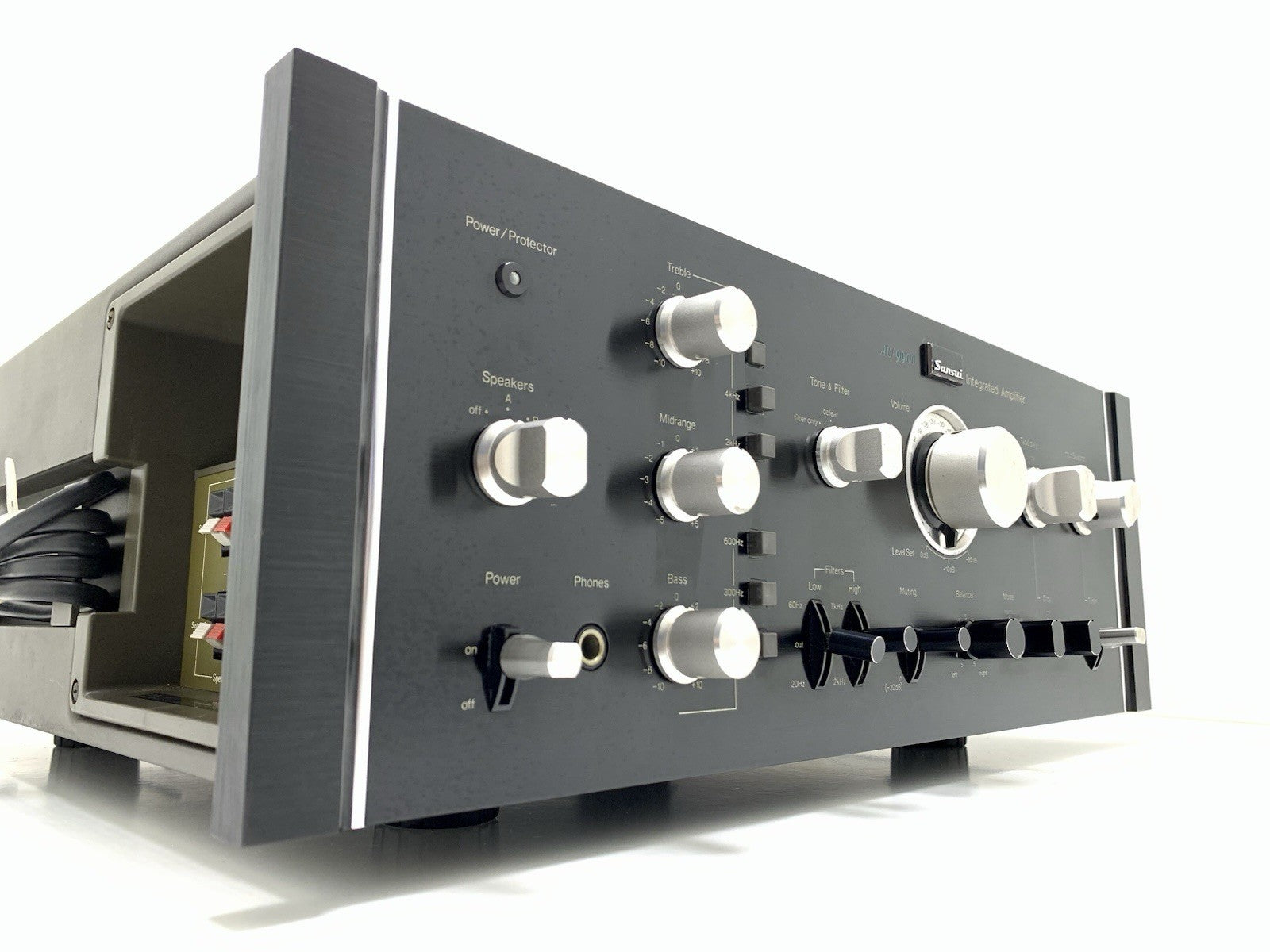 SANSUI AU-9900 RARE Stereo Amplifier 80+80 Watts RMS Vintage 1975 Work GOOD LOOK