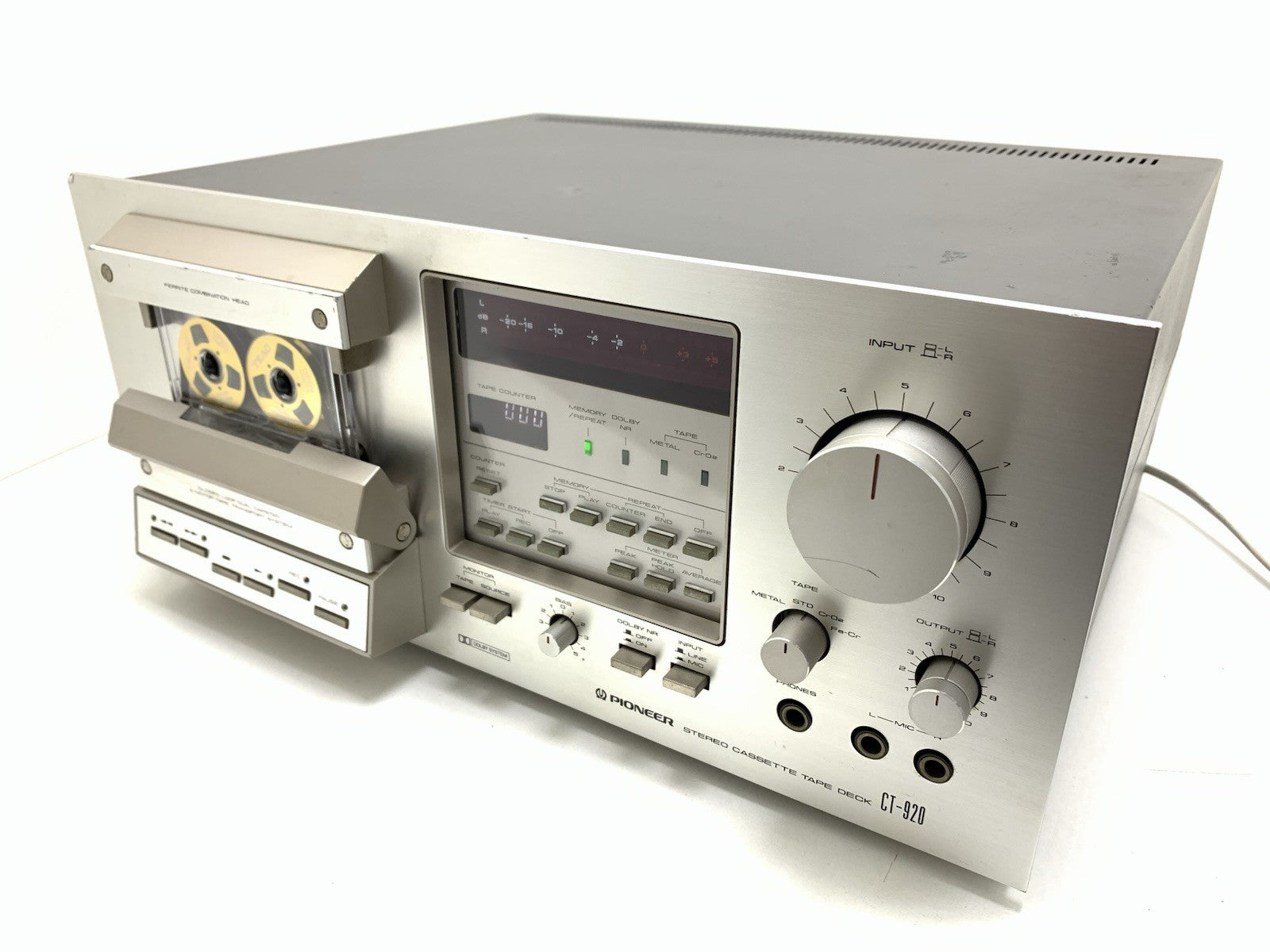 PIONEER CT 920 ( CT-F950 ) 3 Head Stereo Tape Deck Cassette 1979 WORK Good Look