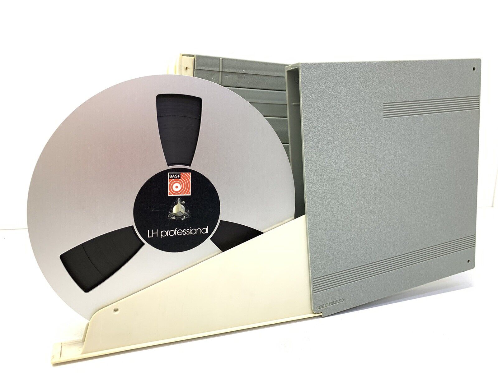 BASF LH PROFESSIONAL OPEN RELL TAPE RECORD Rare METAL SPOOL & plastic BOX 7 In