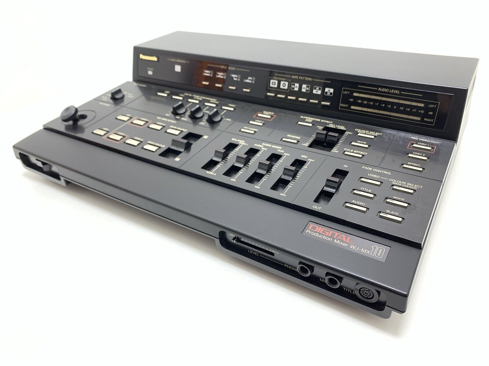 PANASONIC WJ-MX 10 Audio & Video Digital Production Mixer Vintage WORK Good Look