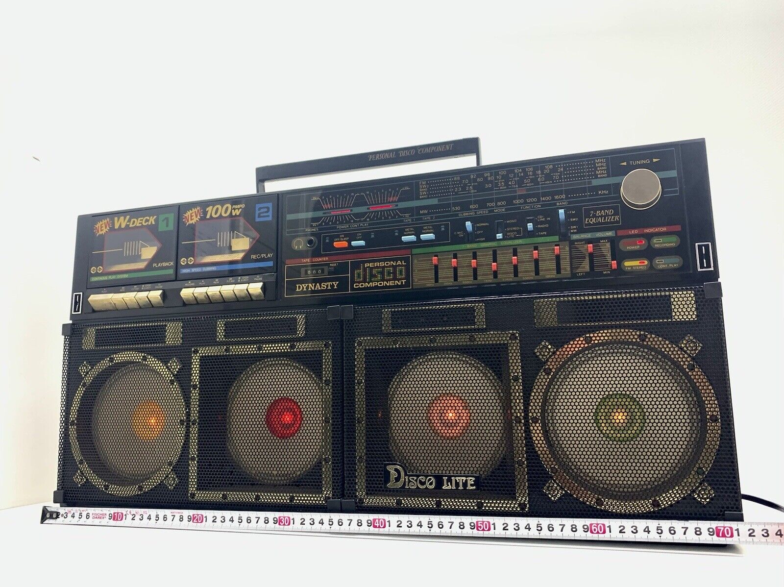 BOOMBOX Ghettoblaster MADONNA Radio Cassette Stereo DYNASTY ES555 Vintage WORK