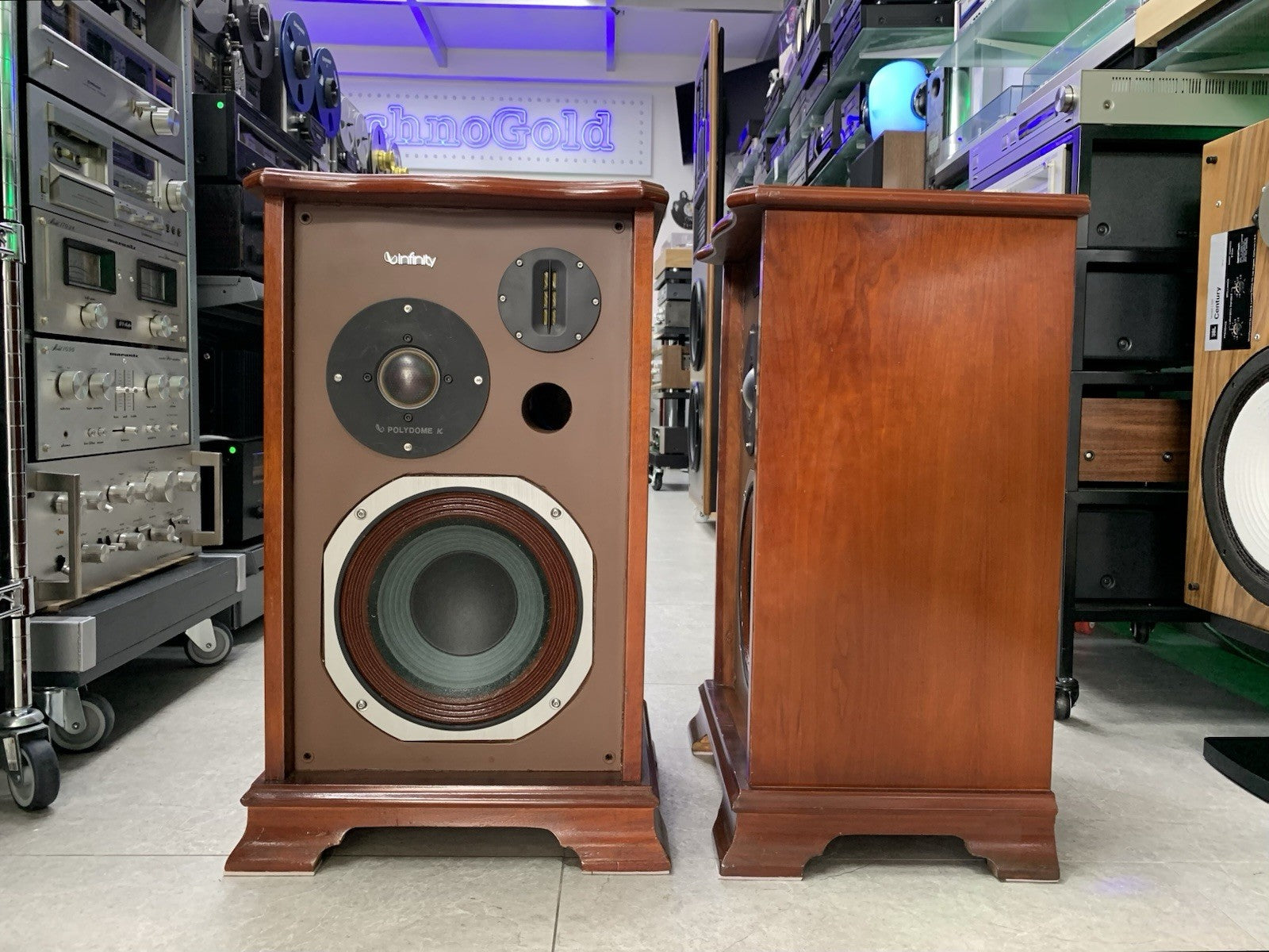 INFINITY RS 6000 EXCLUSIVE CUSTON New Box SPEAKERS 100W RMS 3 Way WORK GOOD LOOK