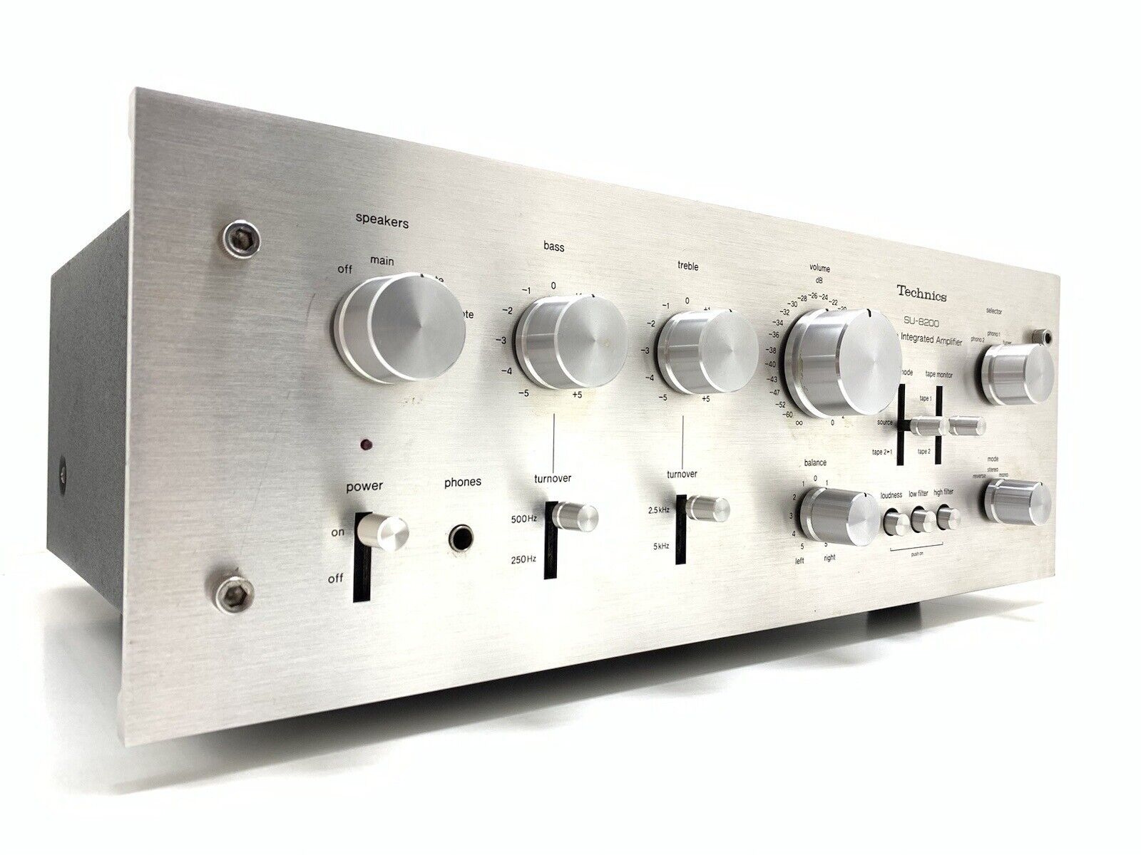 TECHNICS SU 8200 Stereo Amplifier WORK 65 + 65 Watts RMS Vintage 1975 GOOD LOOK