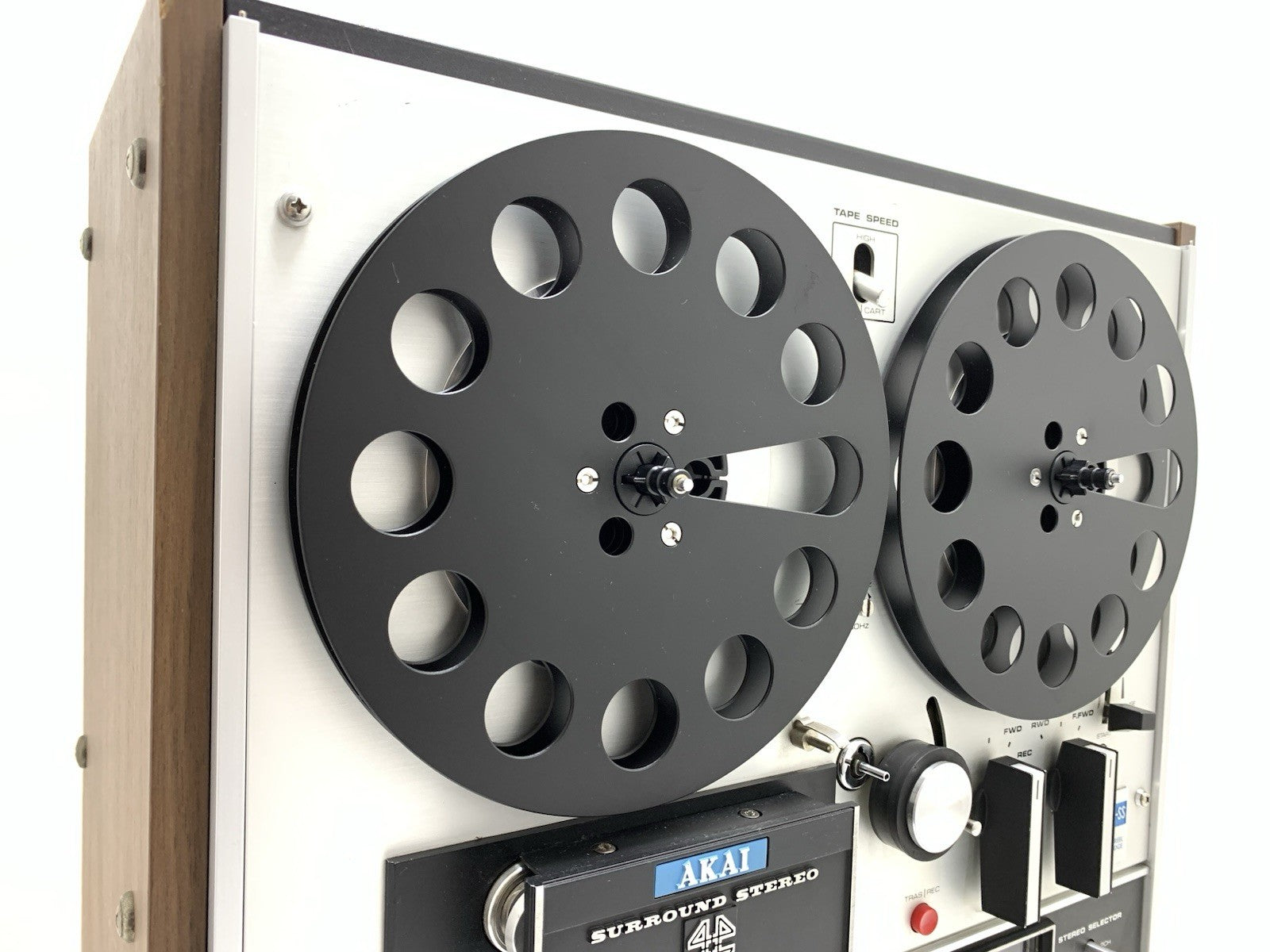 AKAI 1800 DSS Reel to Reel + 8Track 4 Channel 7" Tape Vintage 1972 WORK GoodLook