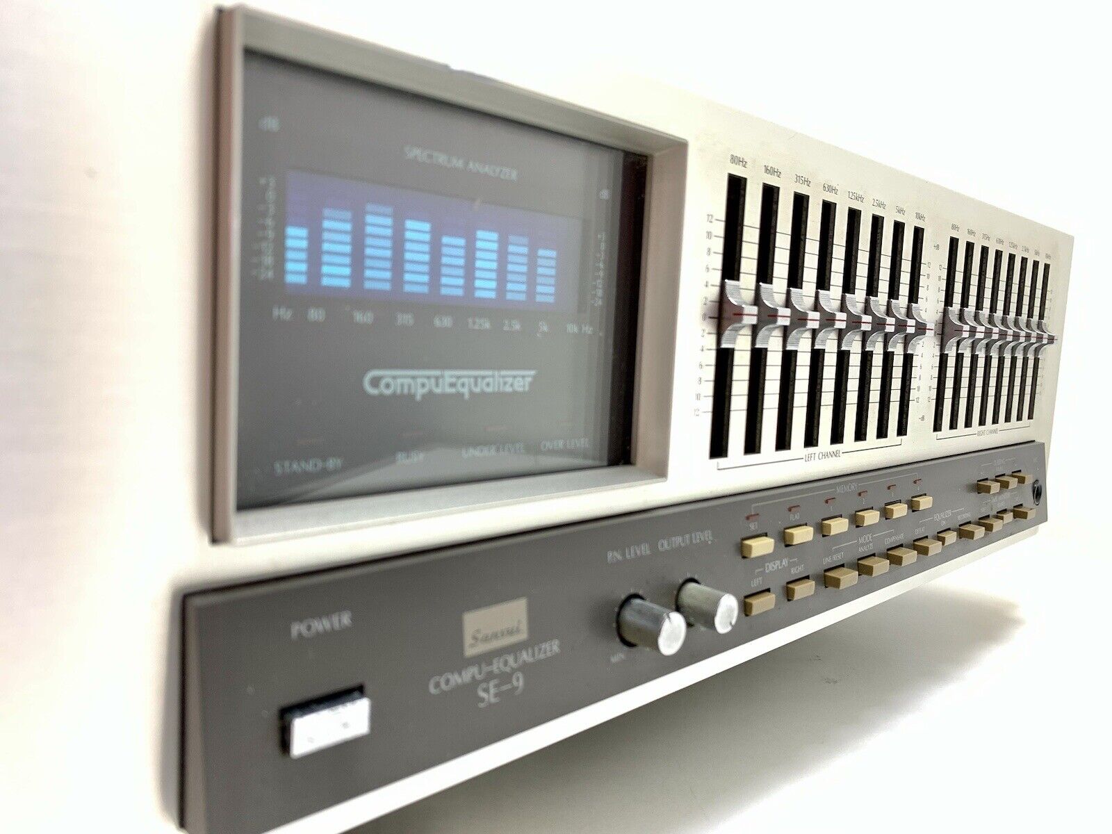 SANSUI SE-9 Stereo Graphic Computer Equalizer Spectrum Analyzer WORK Good Look