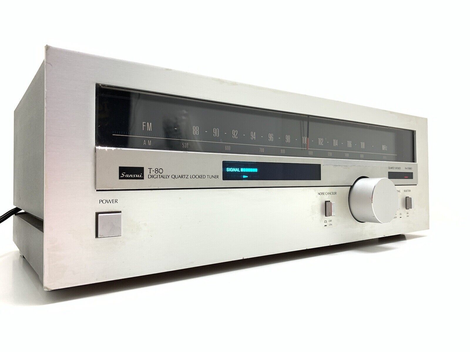 SANSUI T-80 AM/FM Stereo Tuner Work Vintage 1979 Display Digital Not Work Good