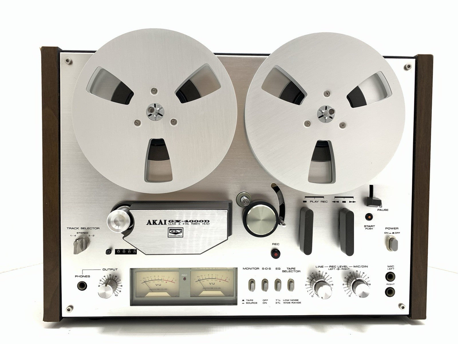 AKAI GX 4000D Reel to Reel Stereo 3Head 4 Track Tape Vintage 1976 WORK Good Look