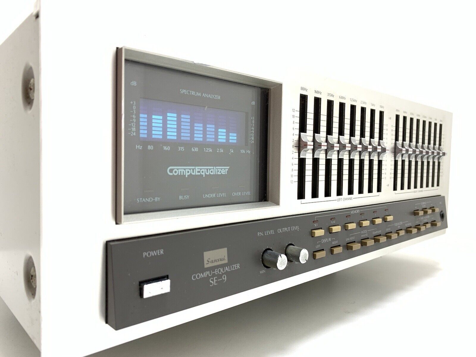 SANSUI SE-9 Stereo Graphic Computer Equalizer Spectrum Analyzer WORK Good Look