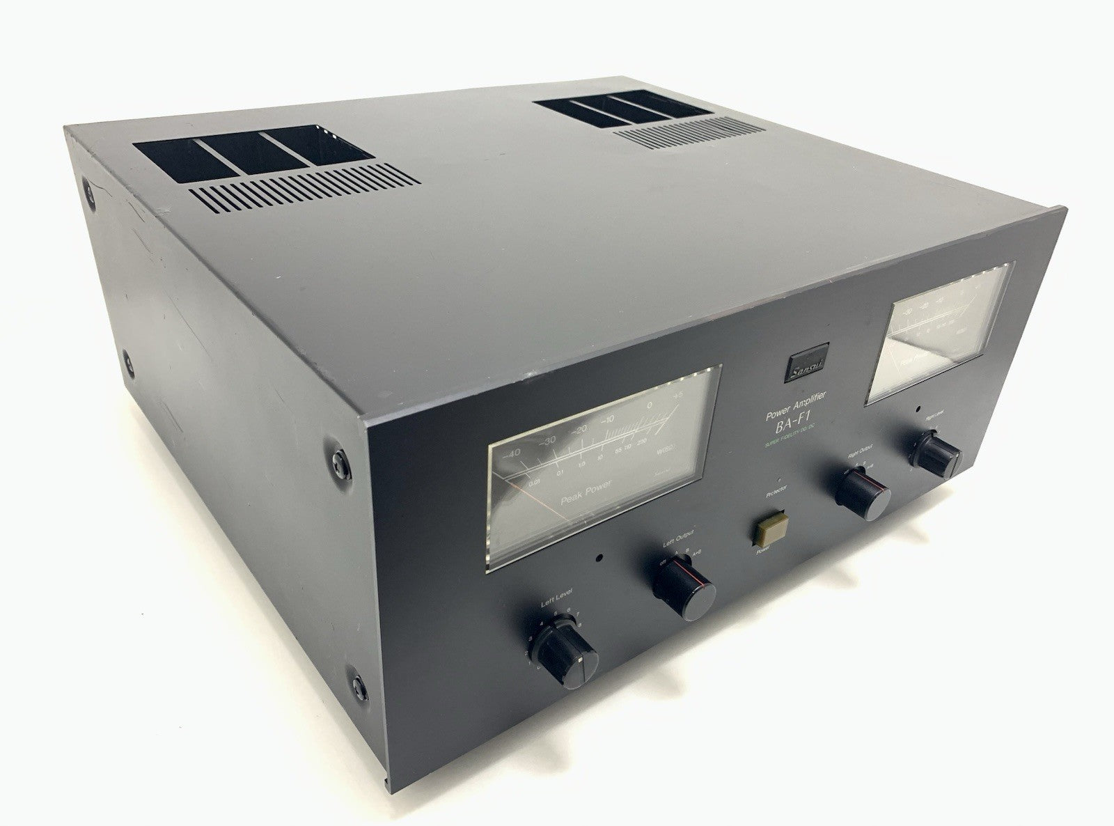 SANSUI BA F1 Stereo Power Amplifier 2X 110 Watts RMS Vintage 1979 WORK Good Look