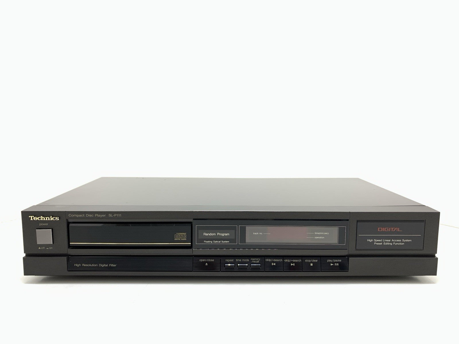 TECHNICS SL P111  CD Stereo Compact Disc Player Vintage 1987 Working Good Look