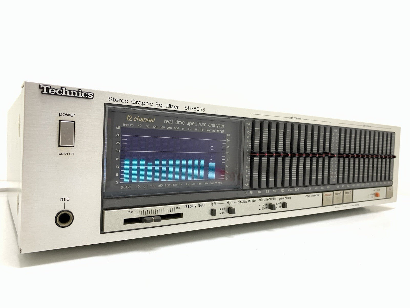 TECHNICS SH 8055 Stereo Graphic Equalizer Spectrum Analyzer Vintage 1983 GodLook