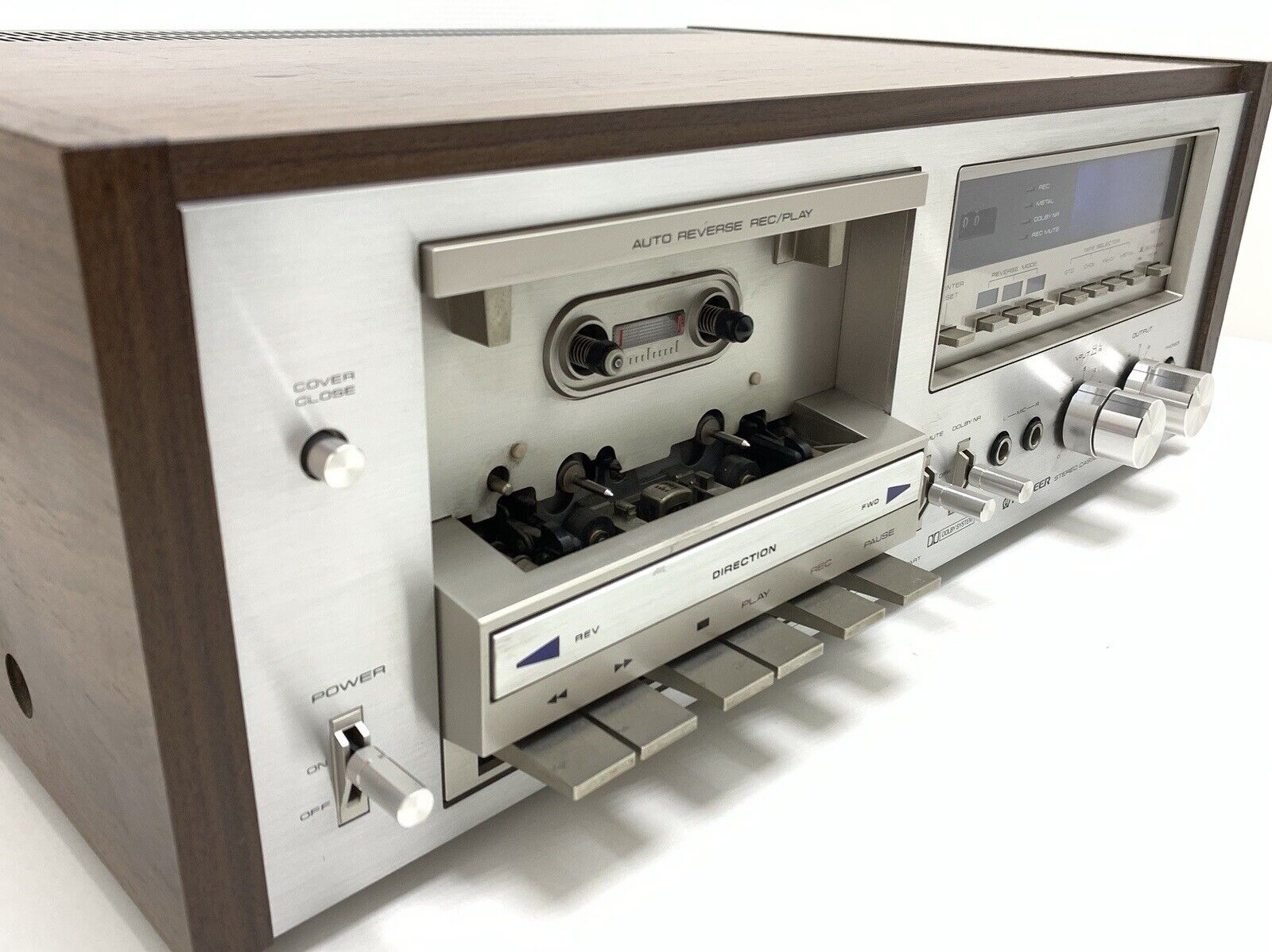 PIONEER CT-F750 Wood Box 2Head Auto Reverse Tape Cassette Vintage