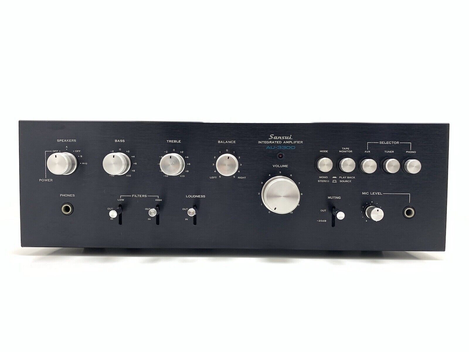 SANSUI AU-3300 Integrated Stereo Amplifier 2x38 WRMS Vintage 1975 JAPAN GoodLook