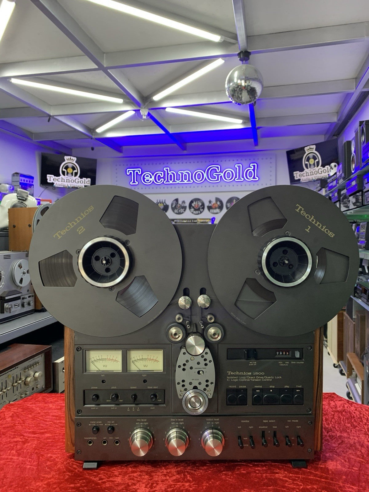 TECHNICS RS 1506U Reel to Reel 2&4 Track 10" Tape WORK w/Original BOX LIKE NEW