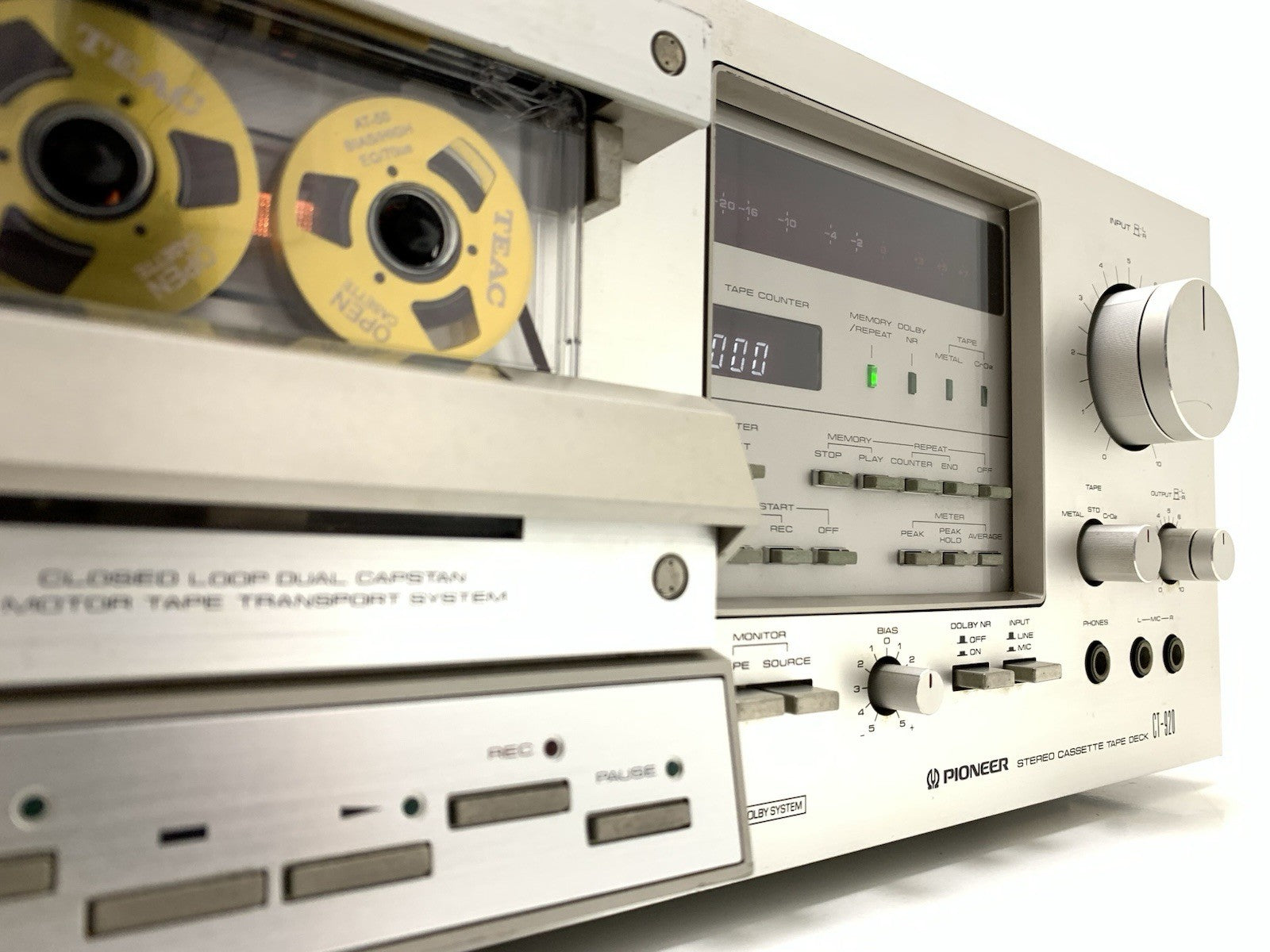 PIONEER CT 920 ( CT-F950 ) 3 Head Stereo Tape Deck Cassette 1979 WORK Good Look