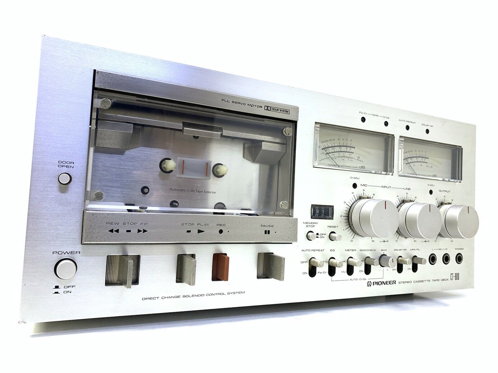 PIONEER CT-800 Rare Japan Market Stereo Tape Deck Vintage 1979 WORK Good Look