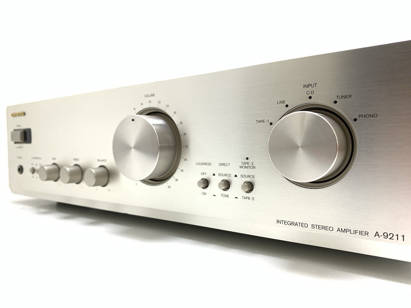 ONKYO A 9211 Stereo Integrated  Amplifier 40+40W RMS Vintage 1997 WORK Good Look